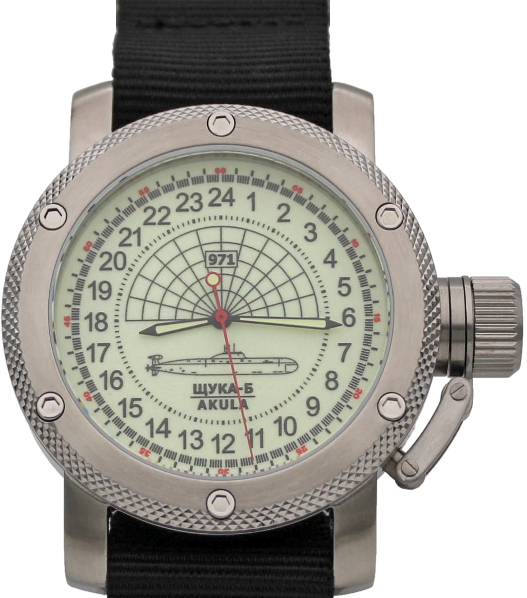Часы 971 Щука-Б (Акула), механизм Восток 2415.01
