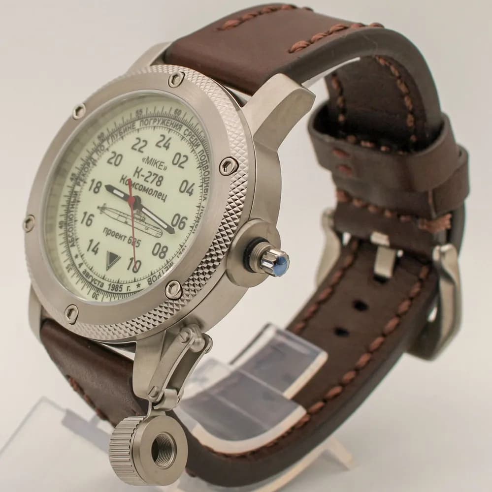 Часы К-278 / Комсомолец (Mike) механические 045.02 механизм Ракета 2623 