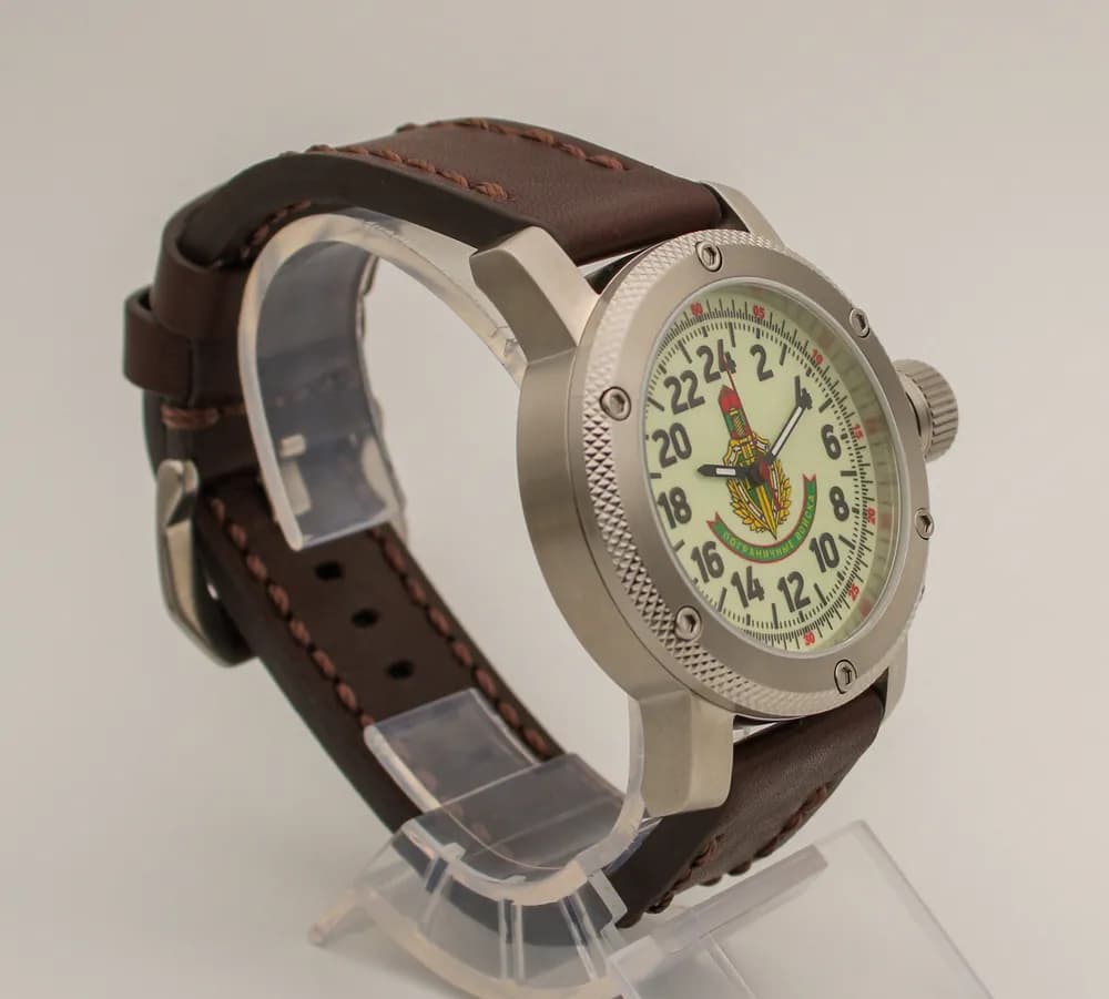 Часы наручные Погранвойска 173.02, механические, механизм Ракета 2623