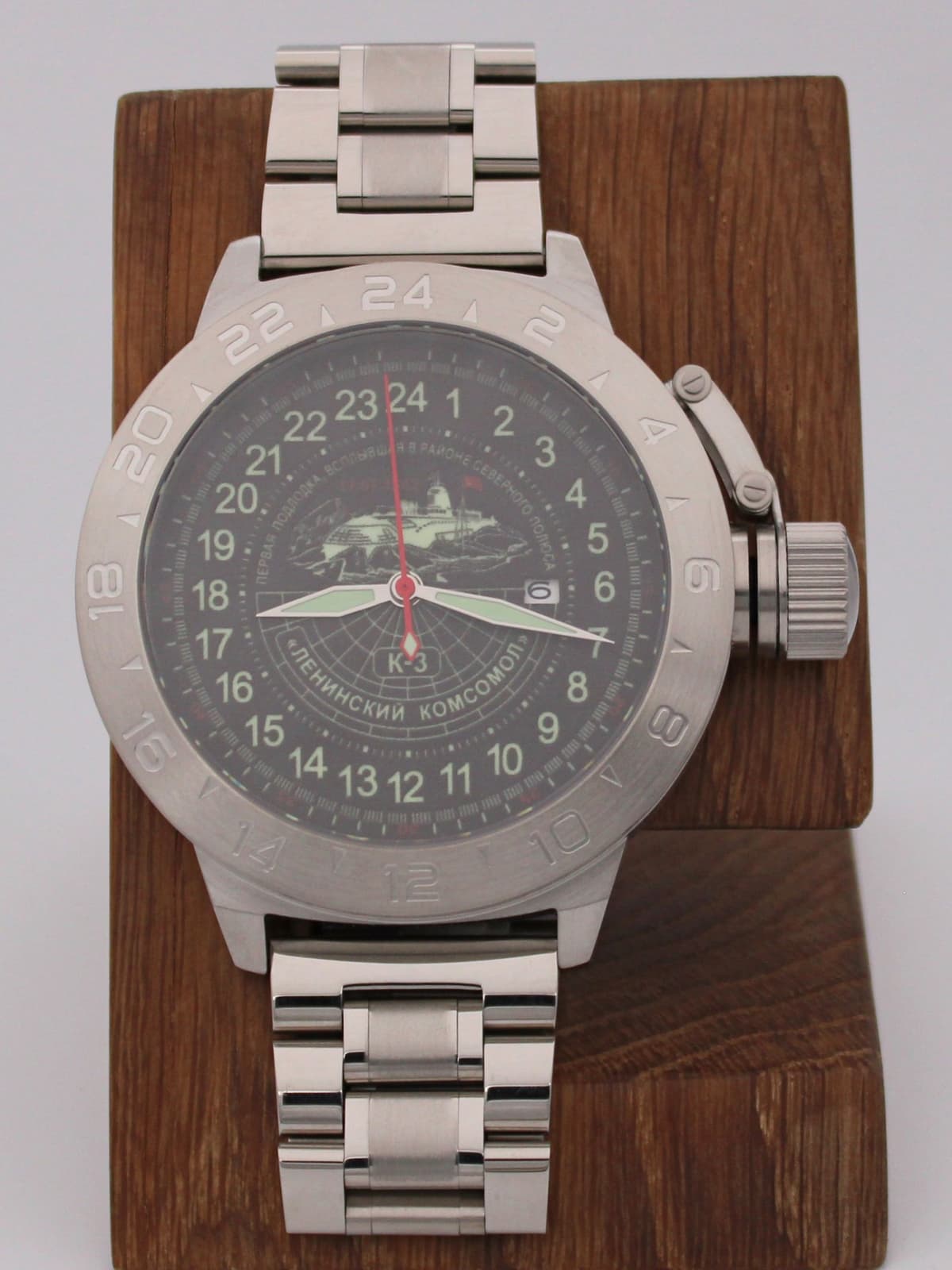 Часы К-3 "Ленинский комсомол" механические с автоподзаводом (Seiko NH34A) 52.152.2