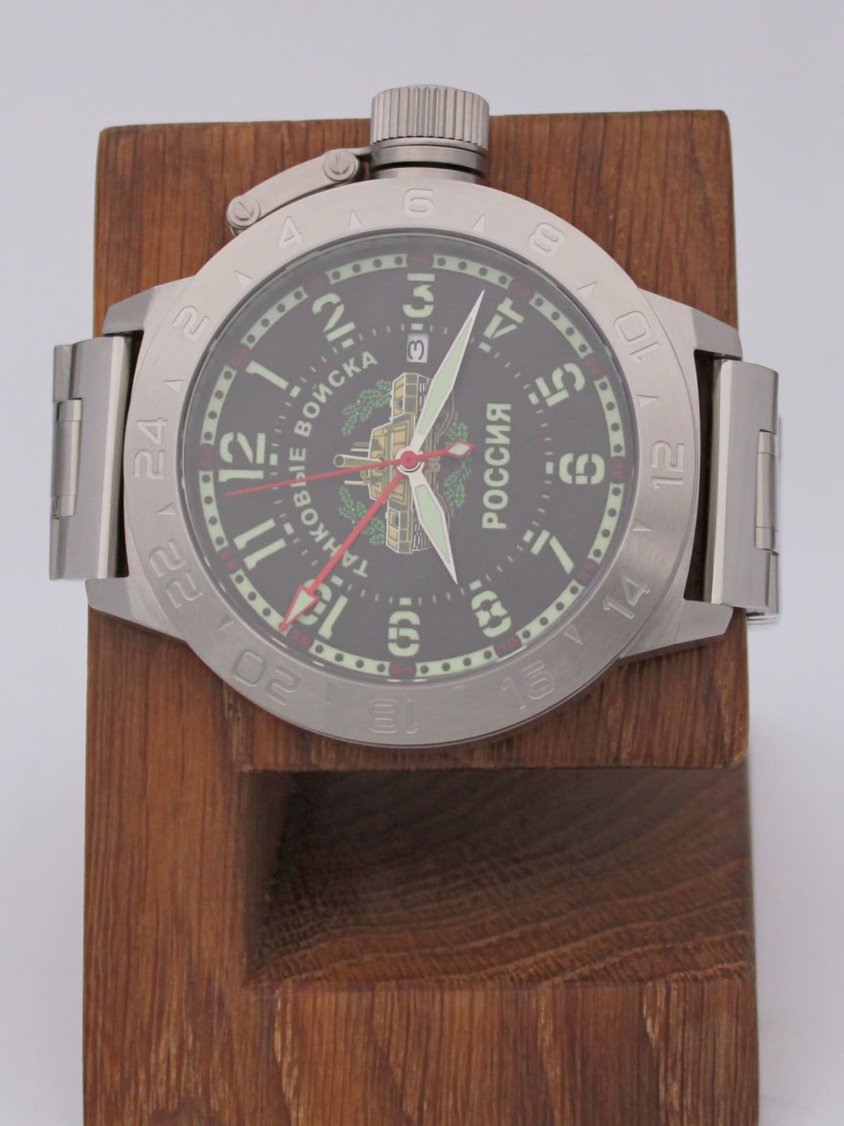 Часы Танковые войска механические с автоподзаводом (Seiko NH34A) 52.209.2