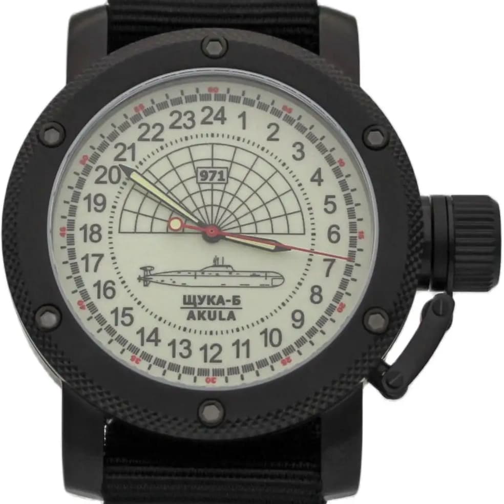 Часы 971 Щука-Б (Акула), механизм Восток 2415.01