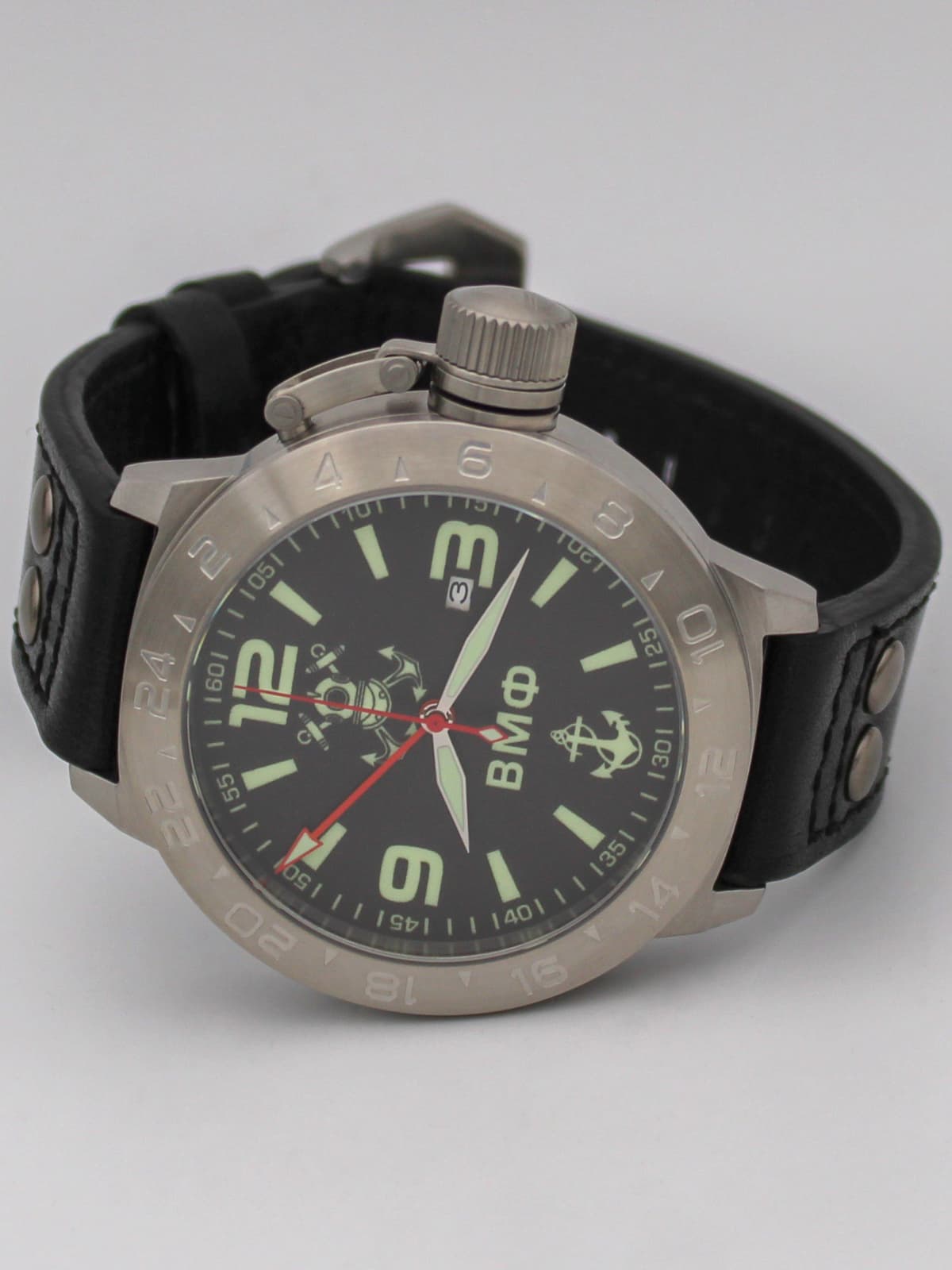 Часы ВМФ механические с автоподзаводом (Seiko NH34A) 52.026.01