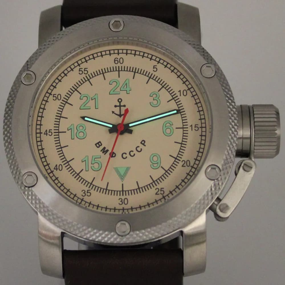 Часы ВМФ СССР механические 012.02 механизм Ракета 2623