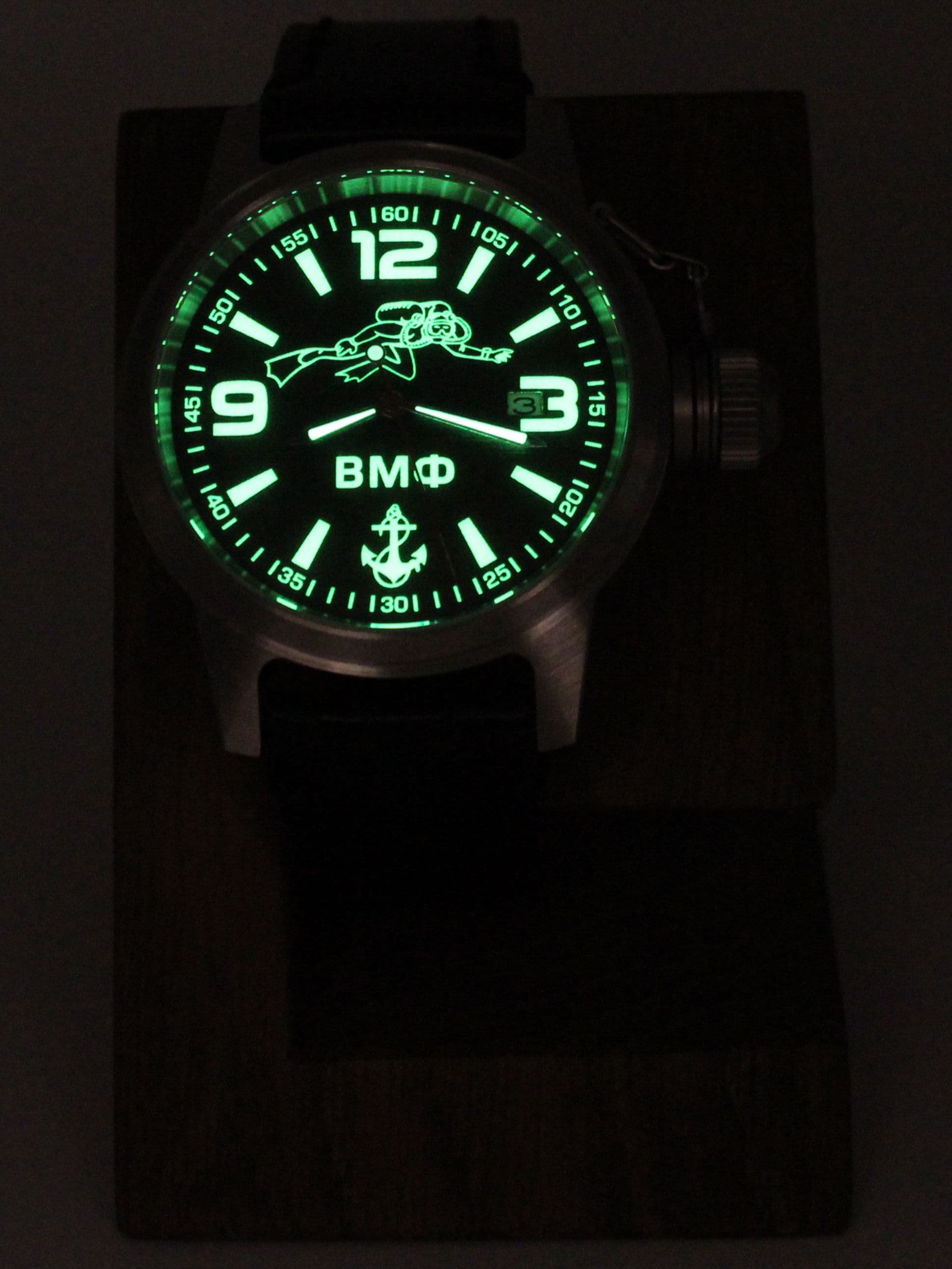 Часы ВМФ Боевой пловец механические с автоподзаводом (Seiko NH35A) 45.028.01