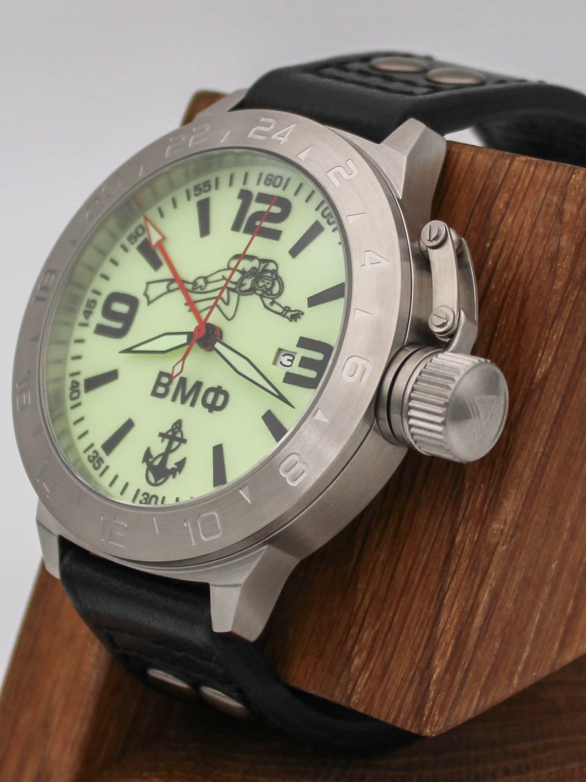 Часы ВМФ Боевой пловец механические с автоподзаводом (Seiko NH34A) 52.027.01