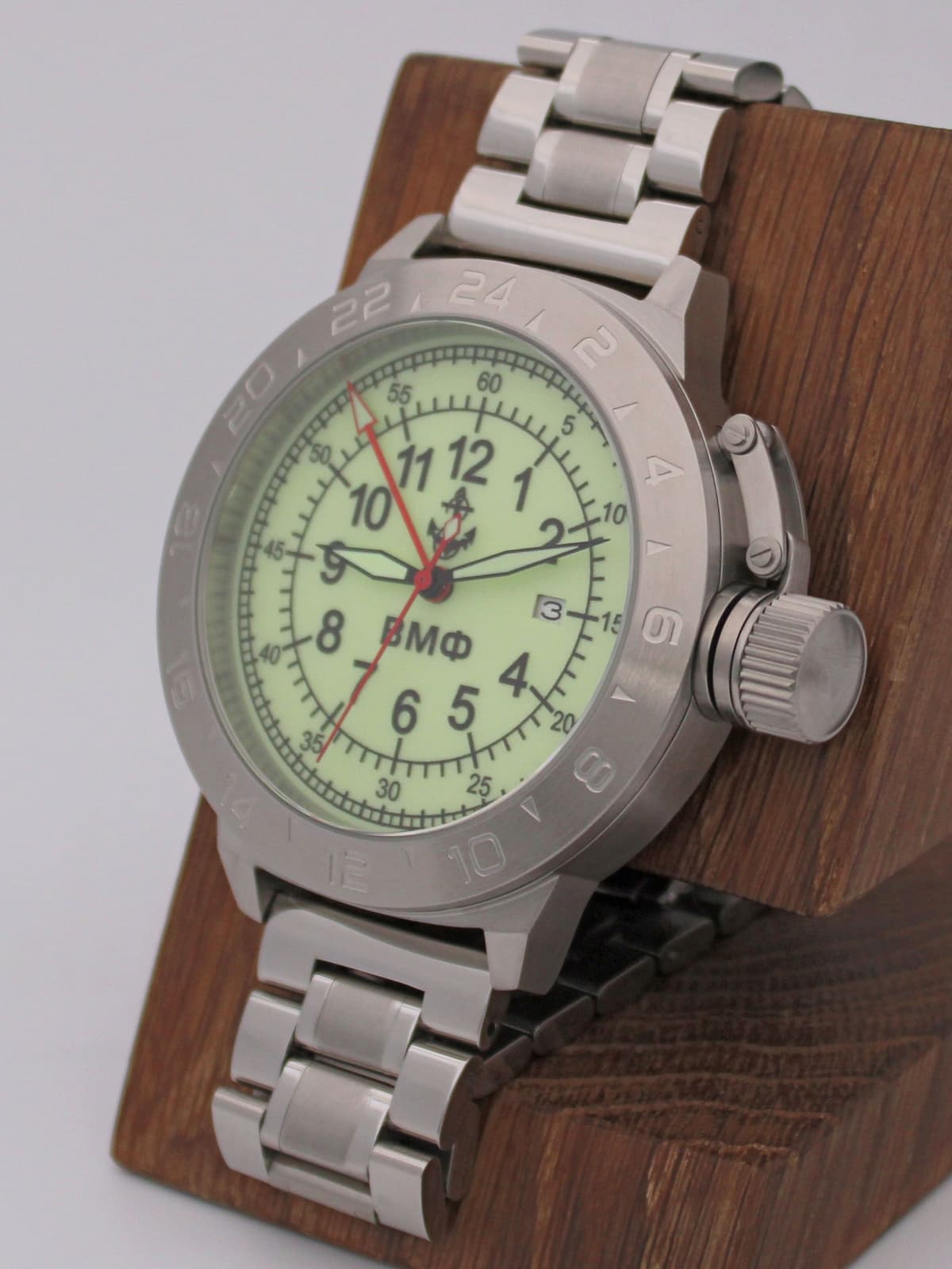 Часы ВМФ механические с автоподзаводом (Seiko NH34A) 52.320.2