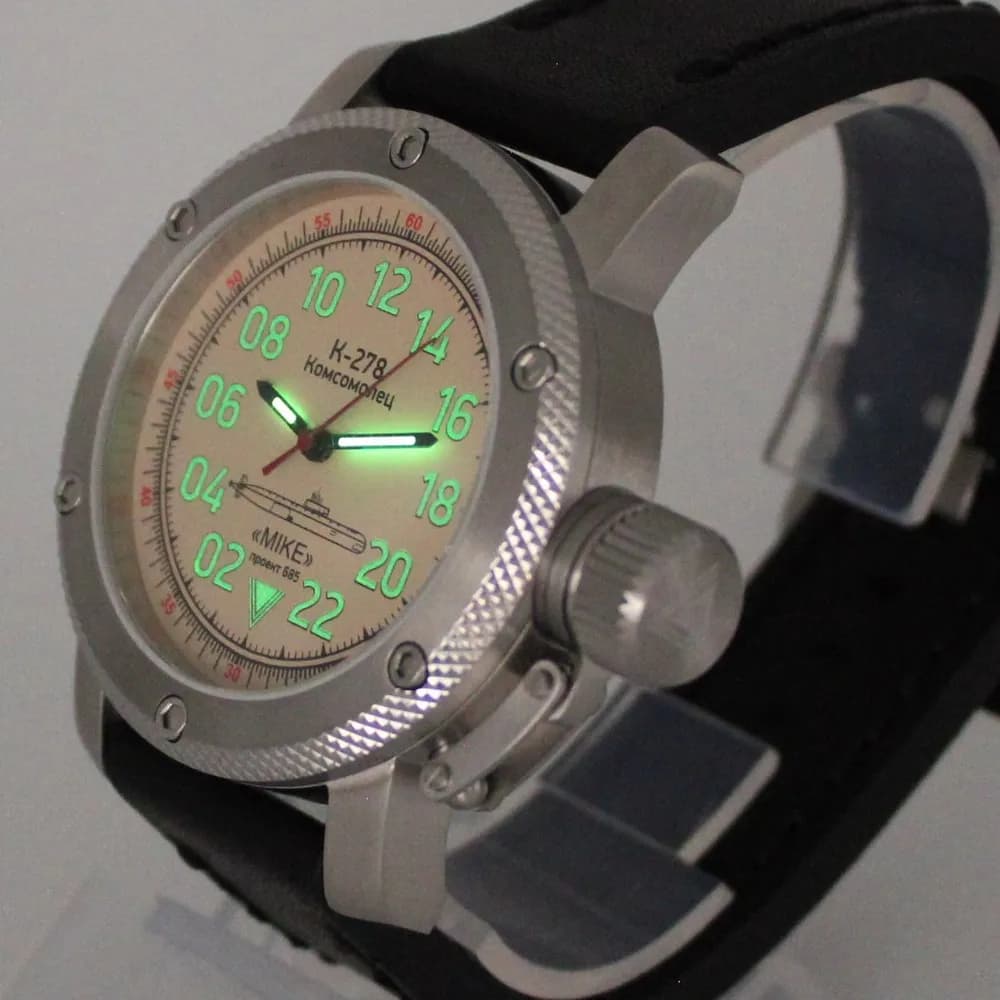 Часы К-278 / Комсомолец (Mike) механические 042.01 механизм Ракета 2623 