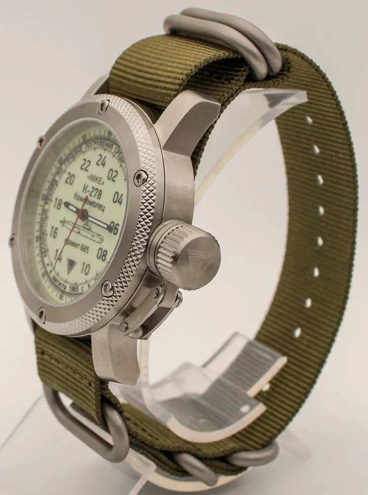 Часы К-278 / Комсомолец (Mike) механические 045.21 механизм Ракета 2623 