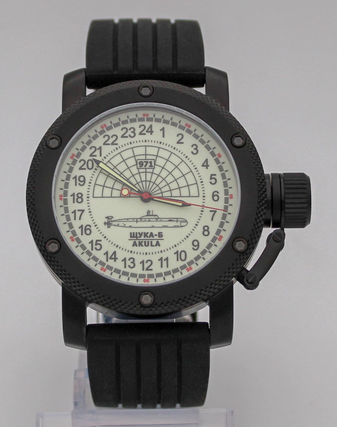Часы 971 Щука-Б (Акула), механизм Восток 2415.01