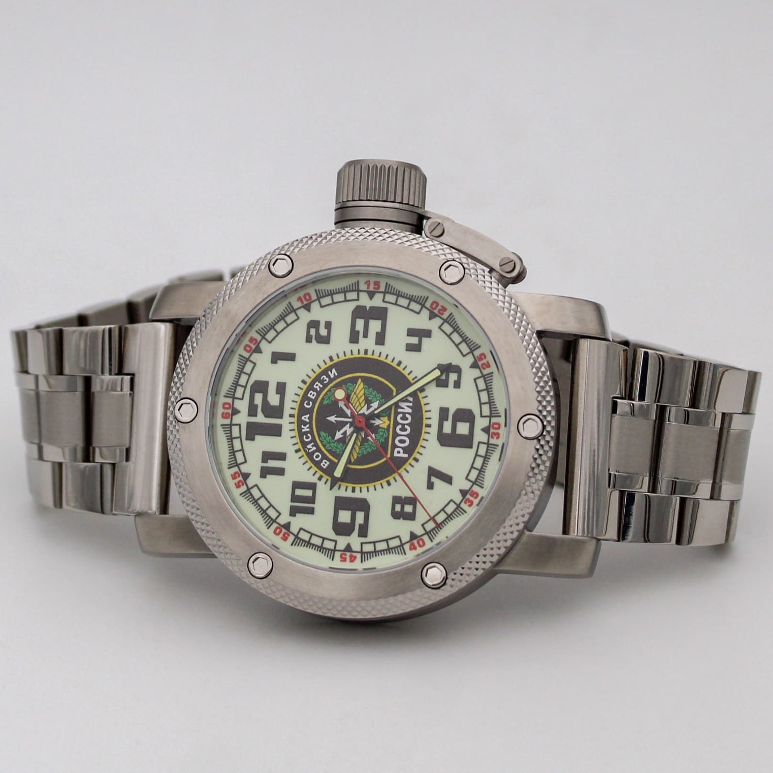Часы ВОЙСКА СВЯЗИ РОССИИ, механизм Восток 2415.01