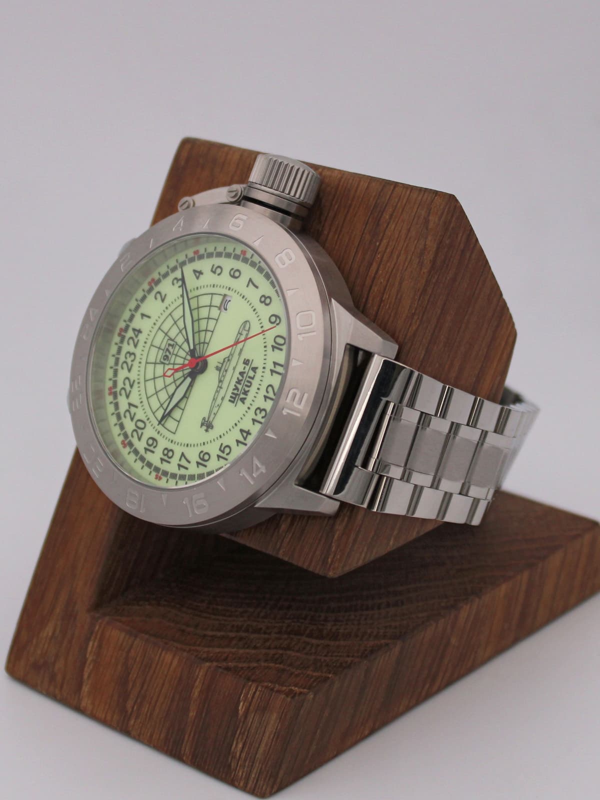 Часы 971 / Щука-Б (Akula) кварцевые (Ronda 515.24H) Q52.061.2