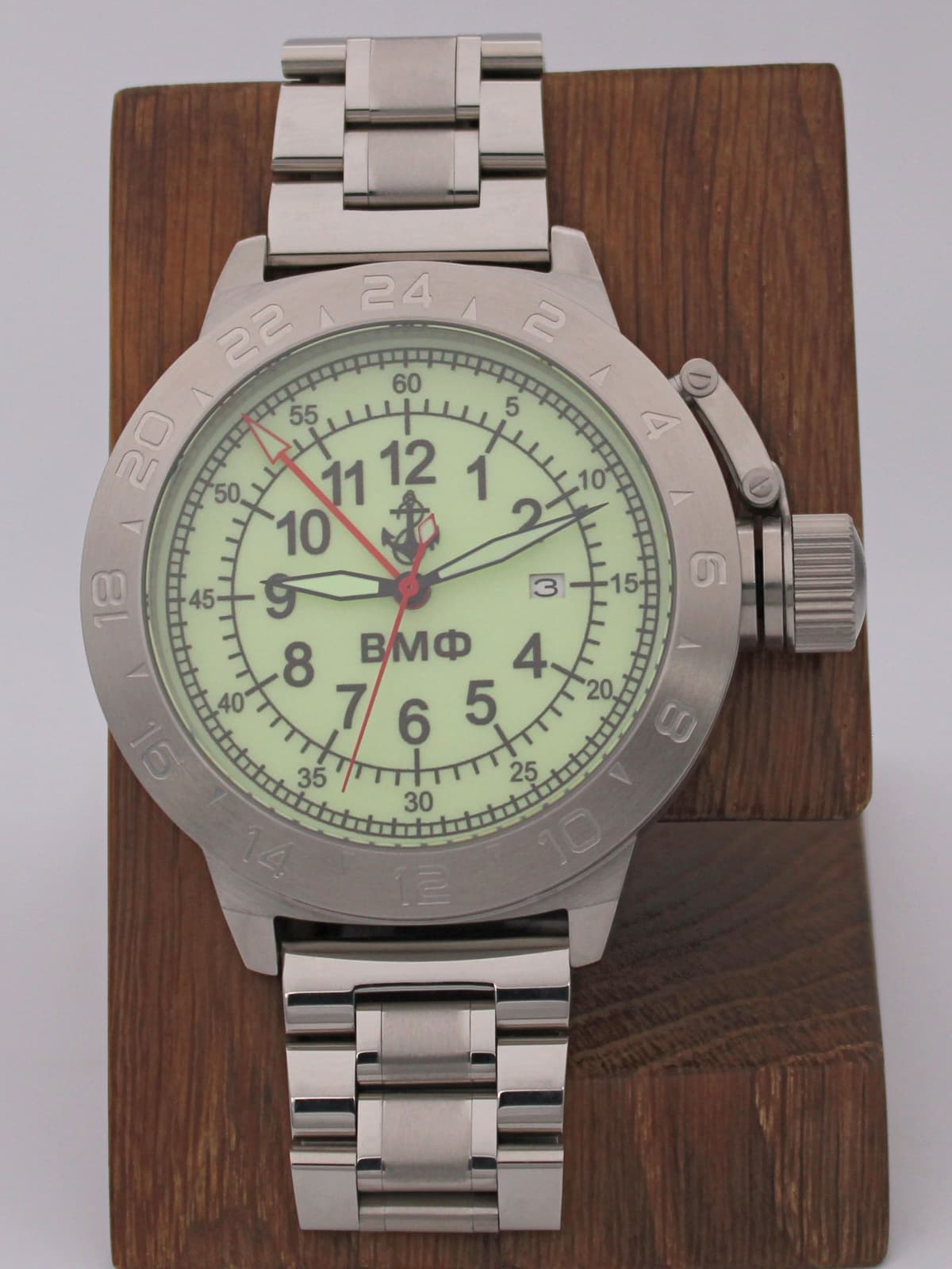 Часы ВМФ механические с автоподзаводом (Seiko NH34A) 52.320.2