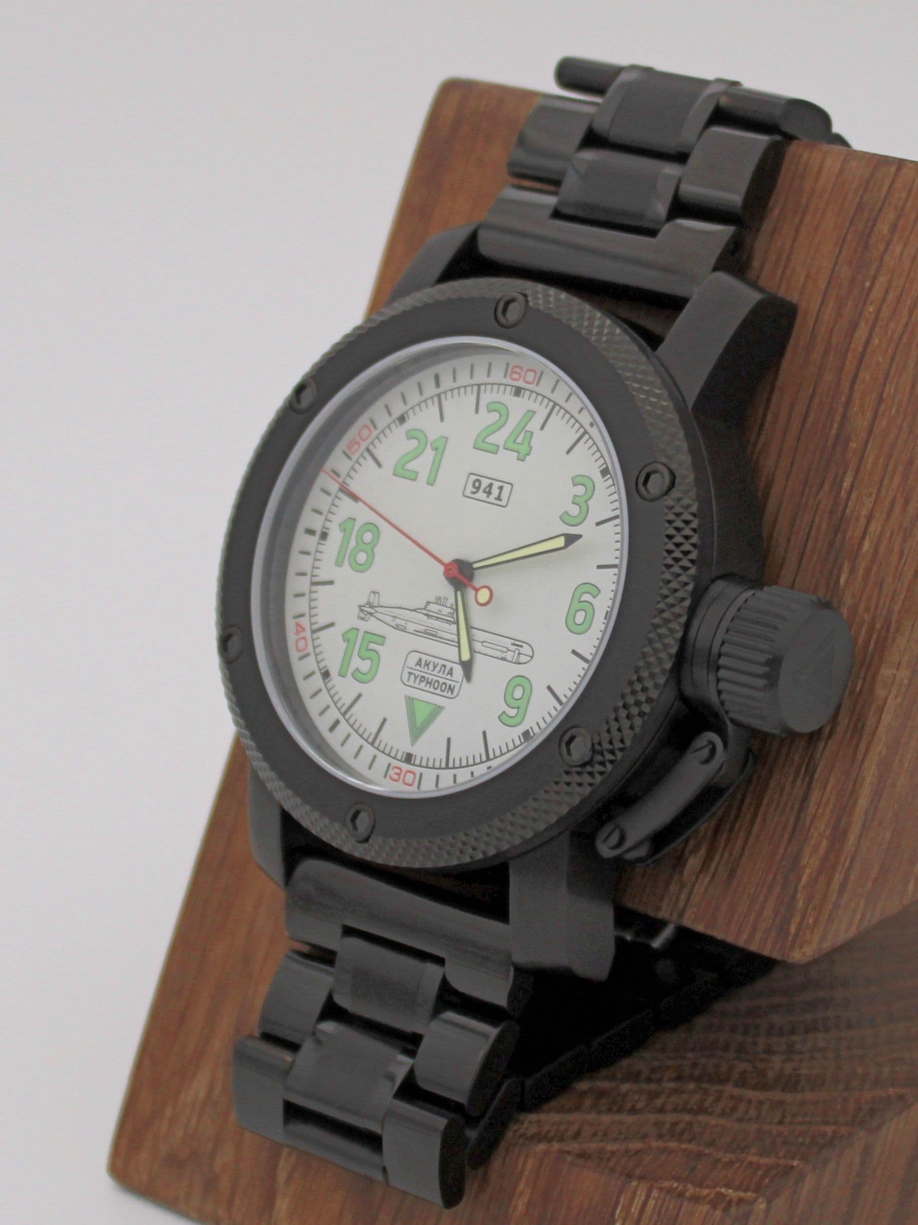 Часы 941 / Акула (Typhoon) механические с автоподзаводом (Восток 2431) 101.051.1