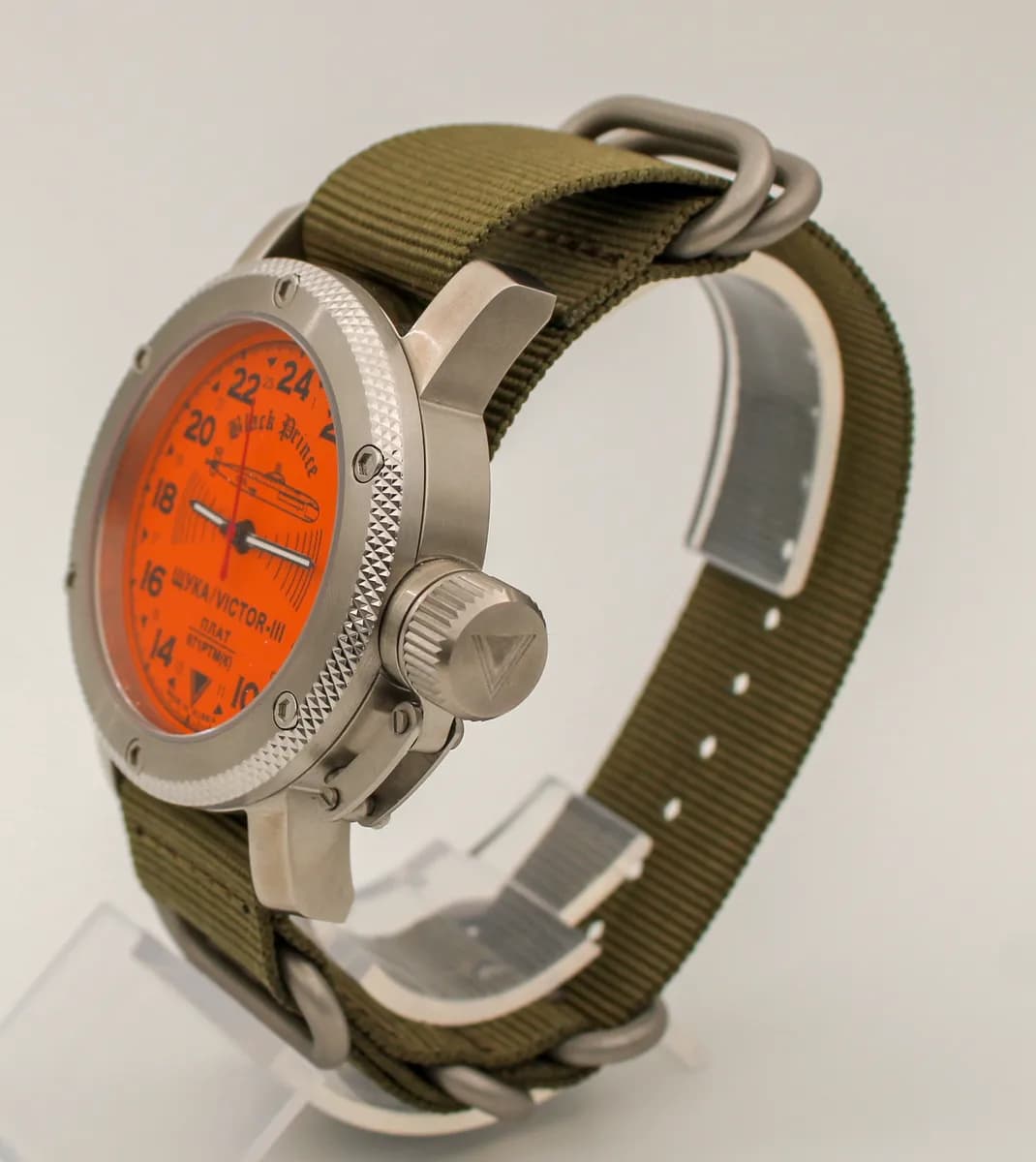 Часы наручные  671 / Щука (Black Prince) механические 067.21 механизм Ракета 2623 Н