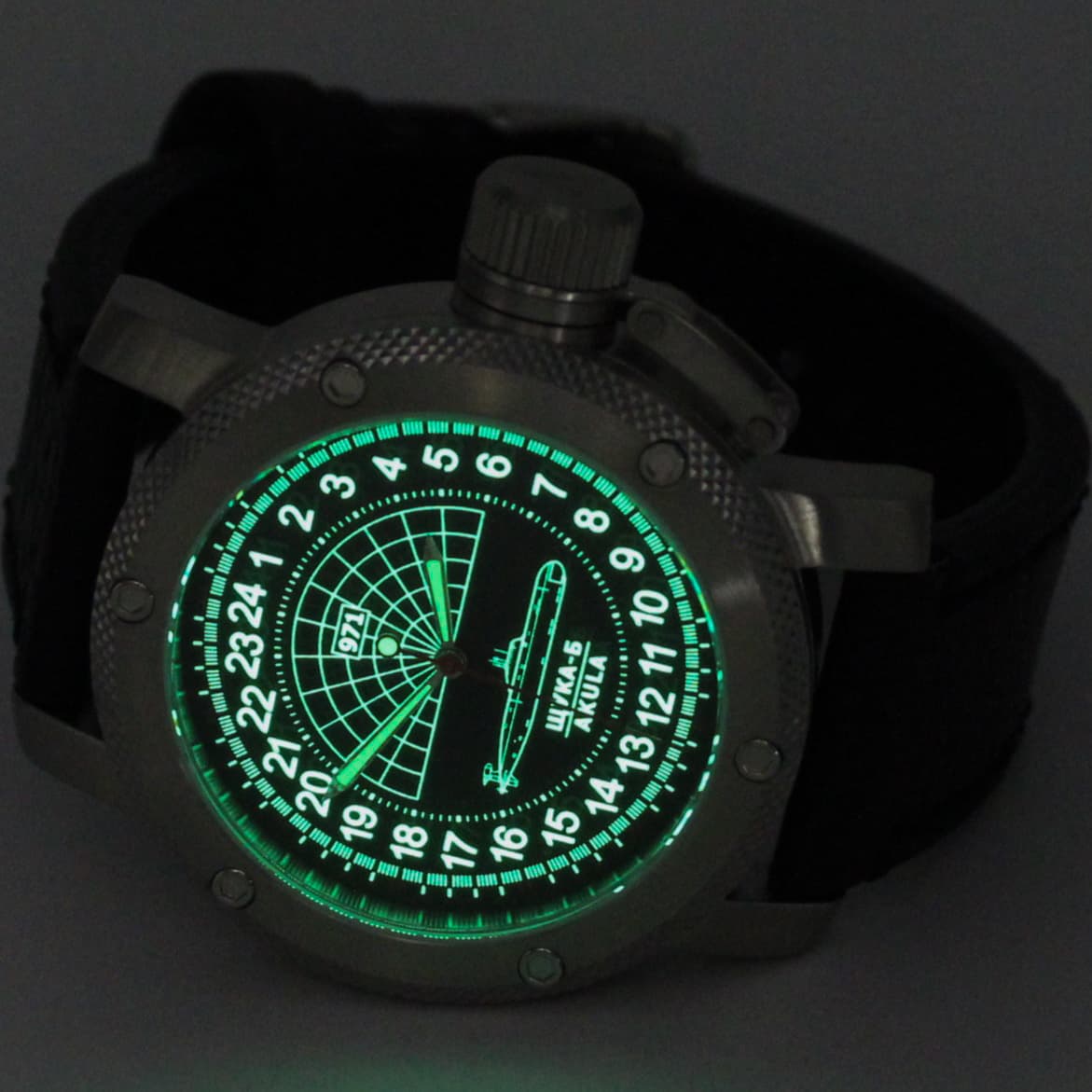 Часы 971 Щука-Б (Акула), механизм Восток 2415.01