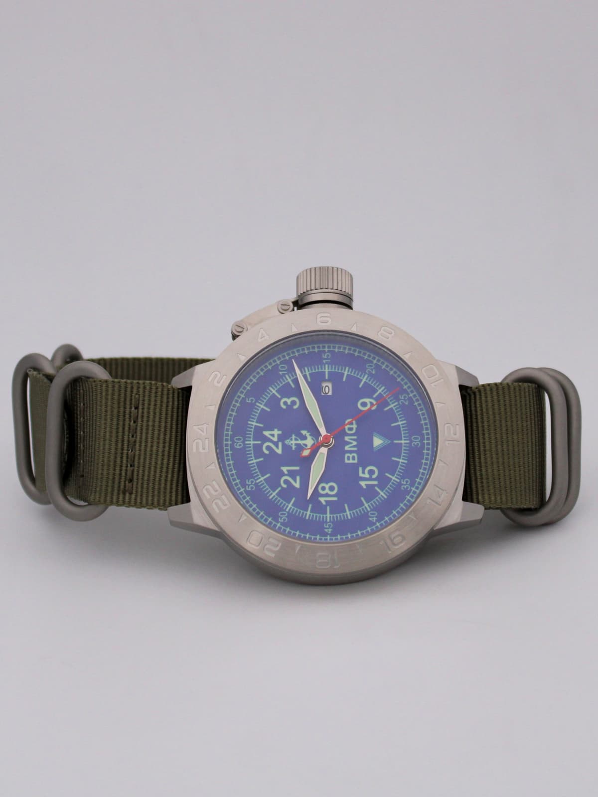 Часы ВМФ механические с автоподзаводом (Seiko NH34A) 52.070.21