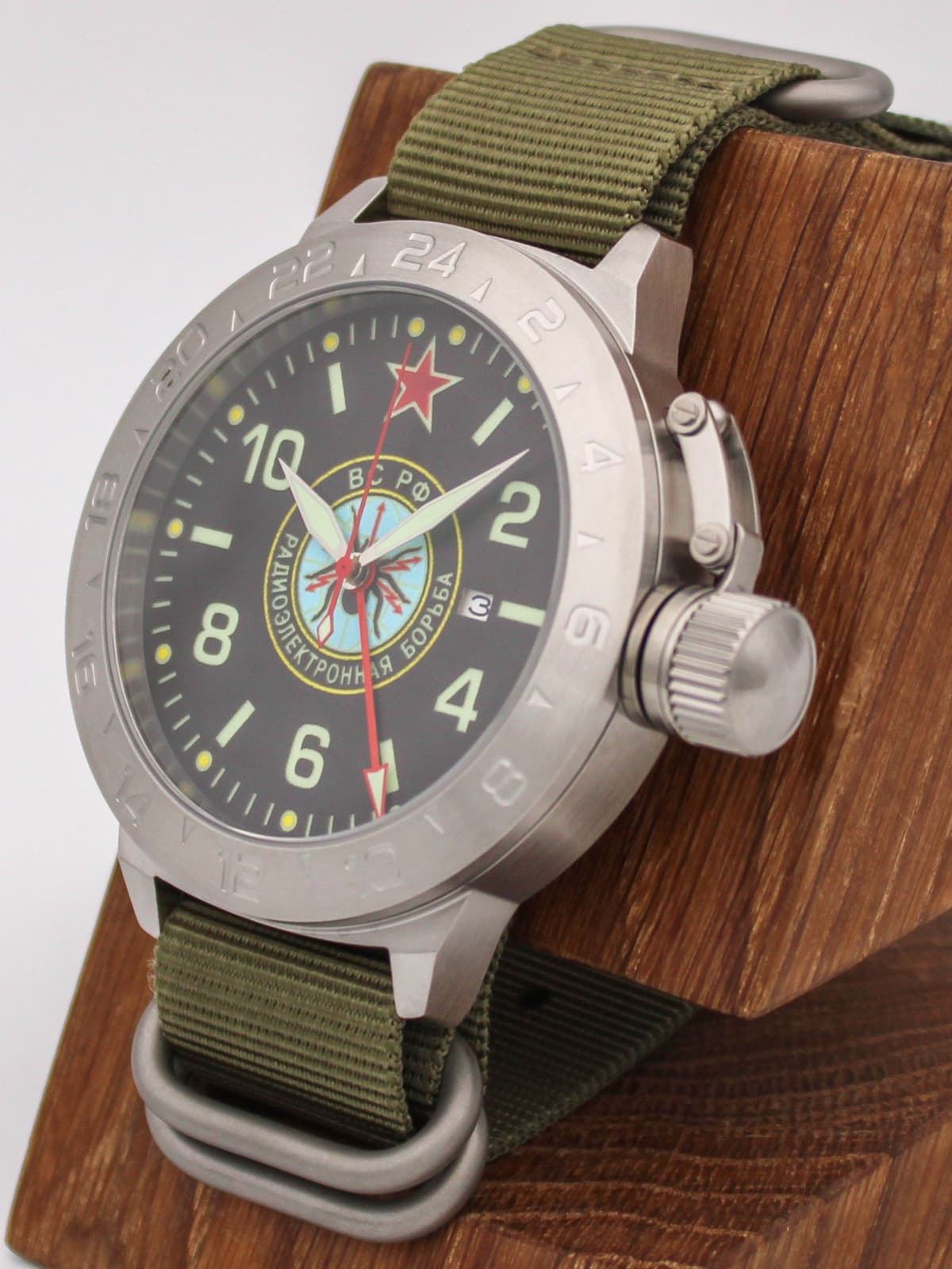 Часы Войска РЭБ механические с автоподзаводом (Seiko NH34A) 52.276.21