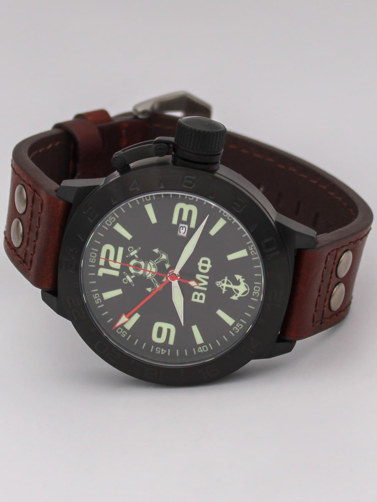 Часы ВМФ механические с автоподзаводом (Seiko NH34A) 152.026.02