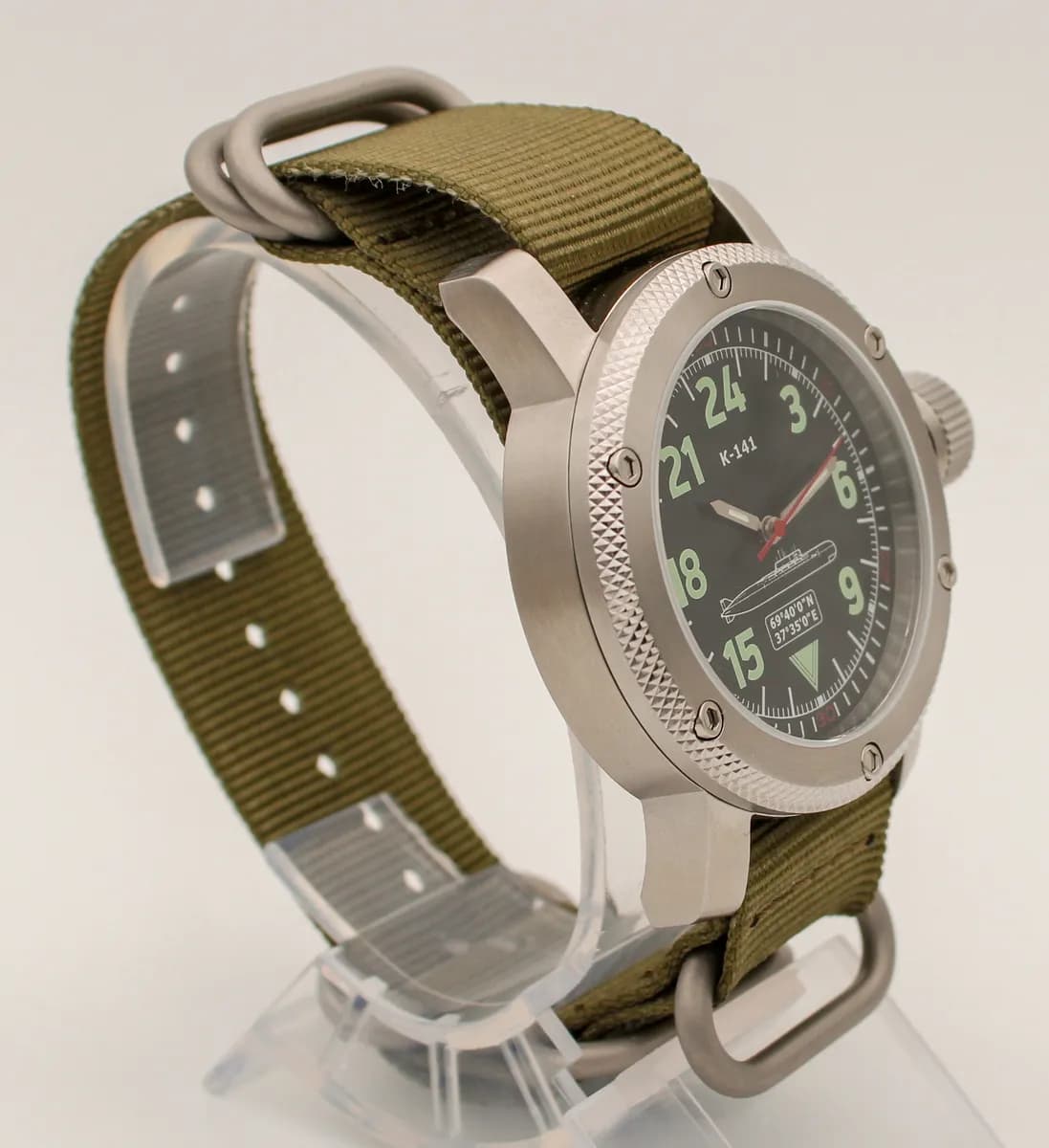 Часы К-141 Курск (Oscar-II) 1089.21 механические (сапфировое стекло) с автоподзаводом, механизм Восток 2431 