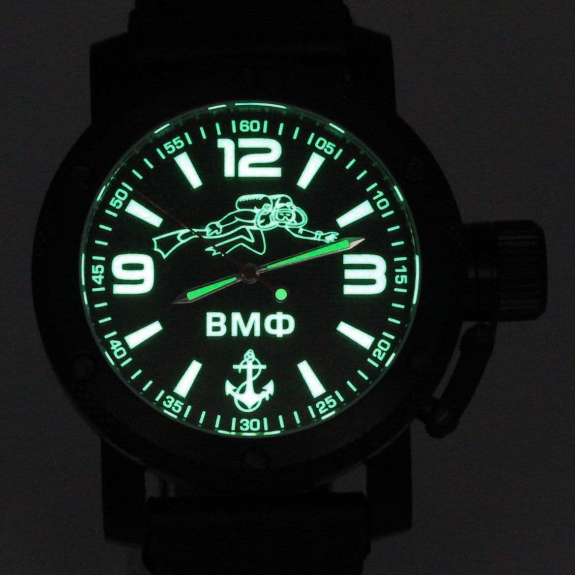 Часы ВМФ Боевой пловец механические с автоподзаводом (Восток 2415) 1028.2