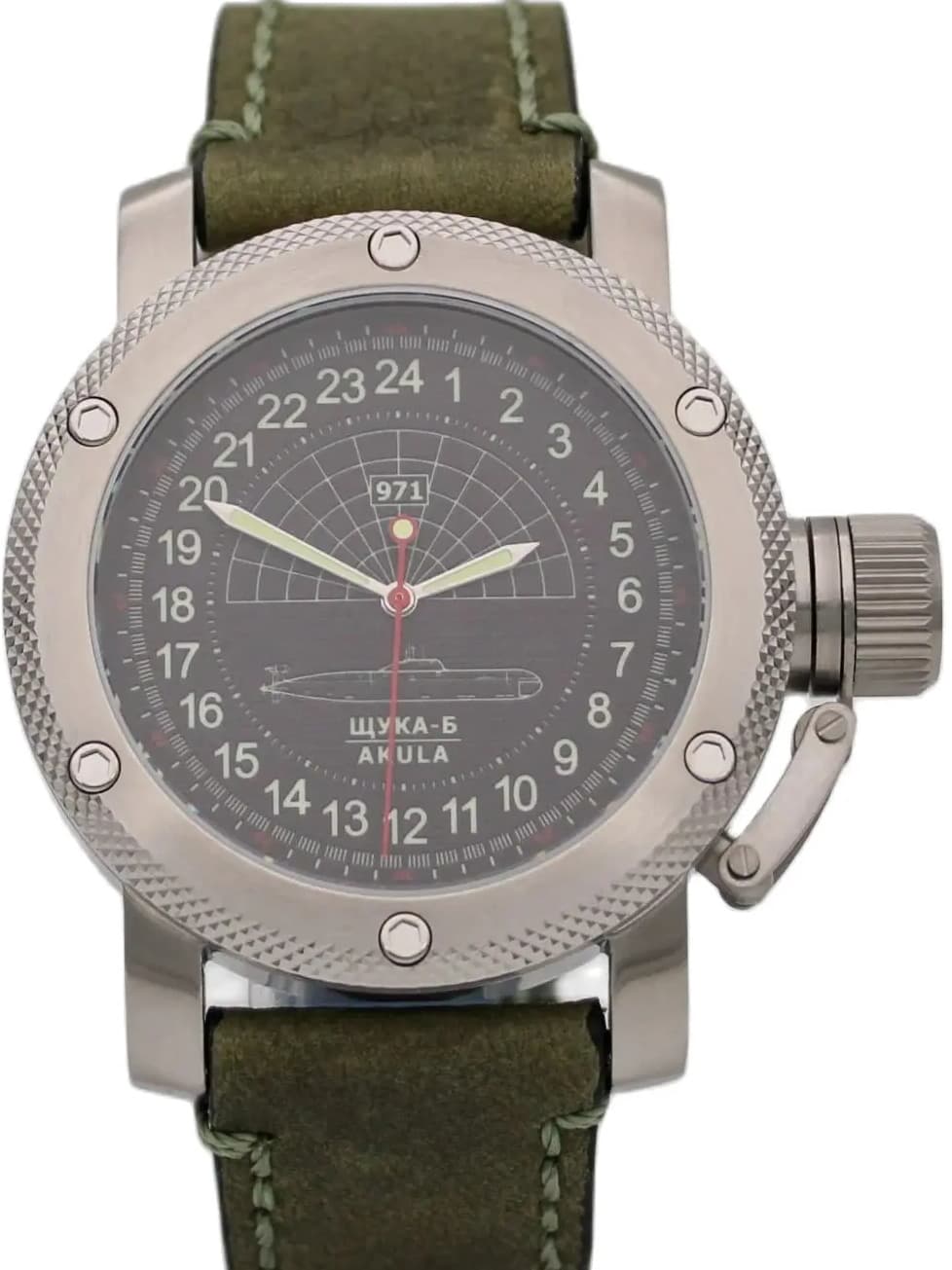 Часы 971 Щука-Б (Акула), механизм Восток 2415.01