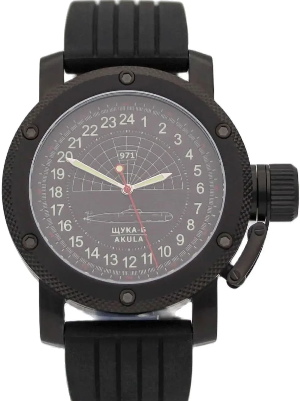 Часы 971 Щука-Б (Акула), механизм Восток 2415.01