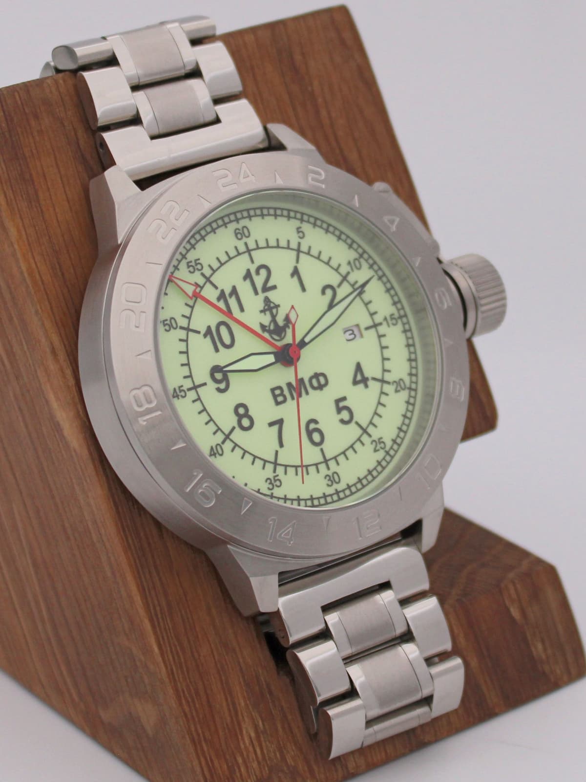 Часы ВМФ механические с автоподзаводом (Seiko NH34A) 52.320.2