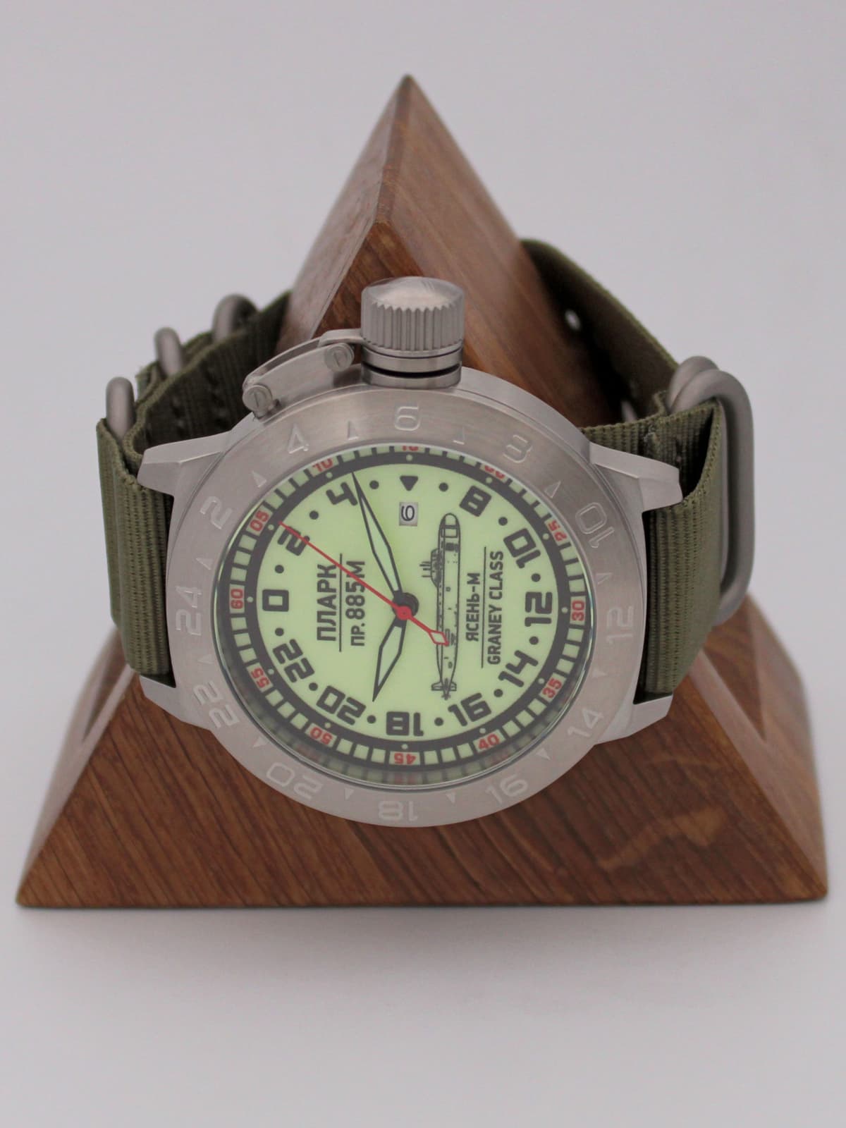 Часы ПЛАРК 885М Ясень-М (Graney class) механические с автоподзаводом (Seiko NH34A) 52.193.21