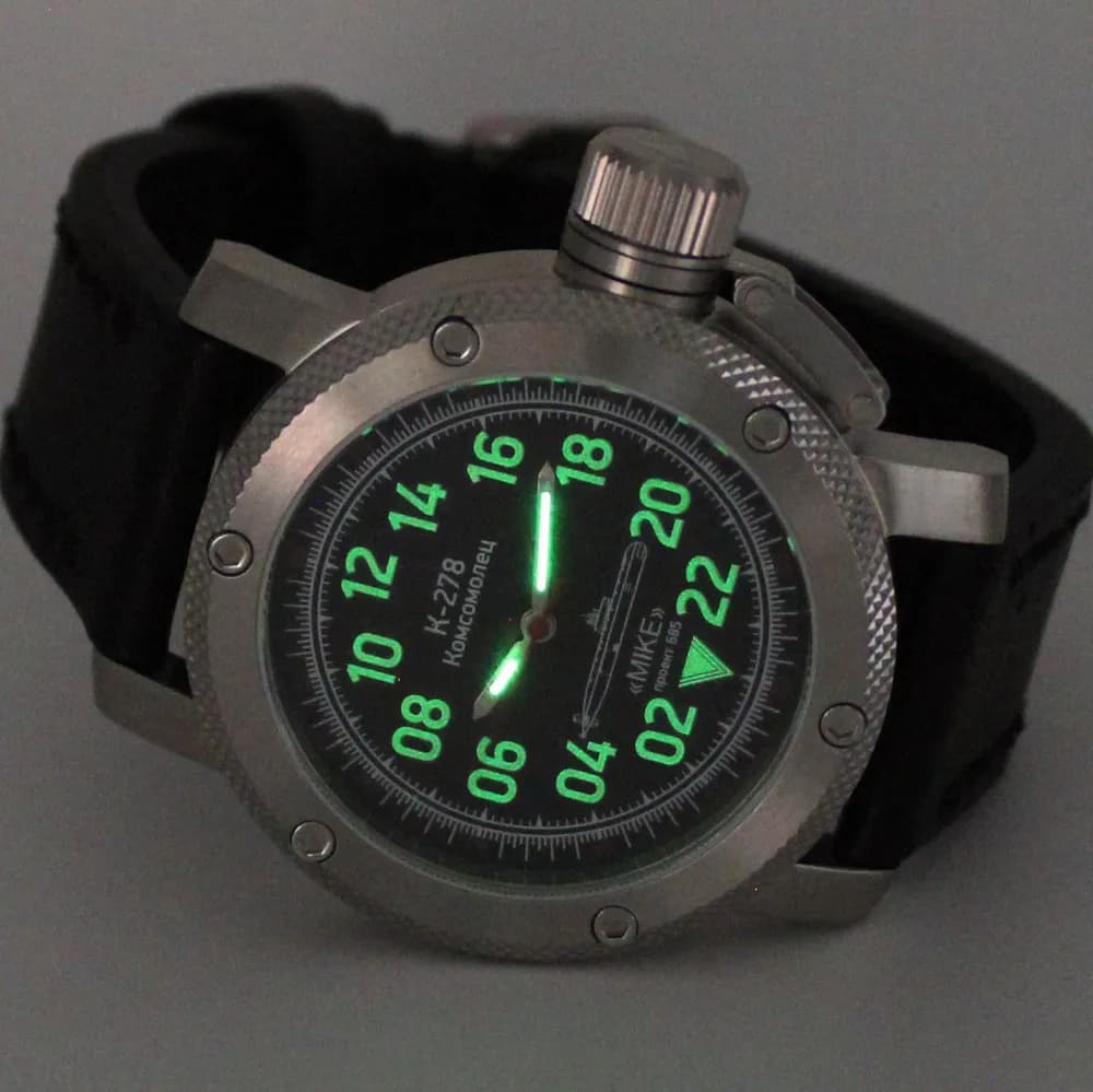 Часы К-278 / Комсомолец (Mike) механические 044.01механизм Ракета 2623