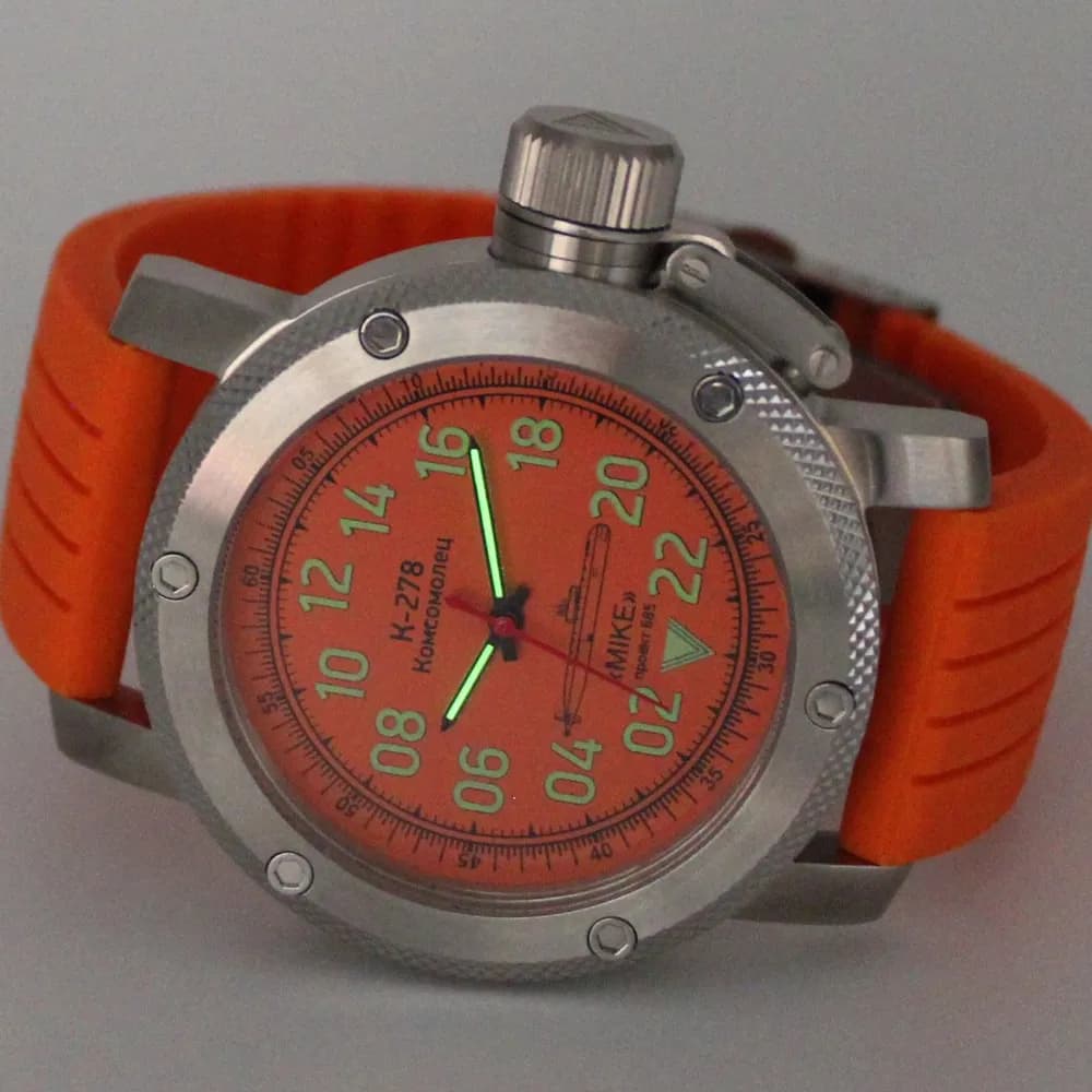 Часы К-278 / Комсомолец (Mike) механические 043.15 механизм Ракета 2623 