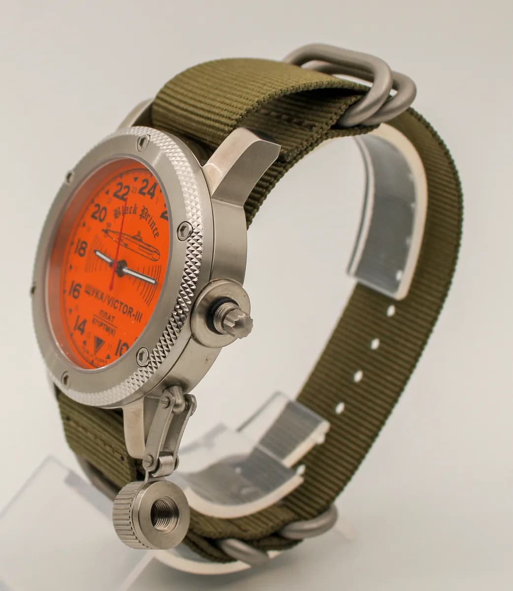 Часы наручные  671 / Щука (Black Prince) механические 067.21 механизм Ракета 2623 Н