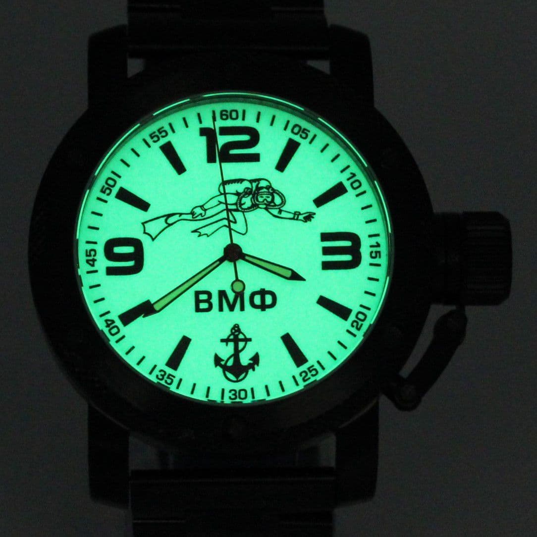 Часы ВМФ Боевой пловец механические с автоподзаводом (Восток 2415) 1027.2