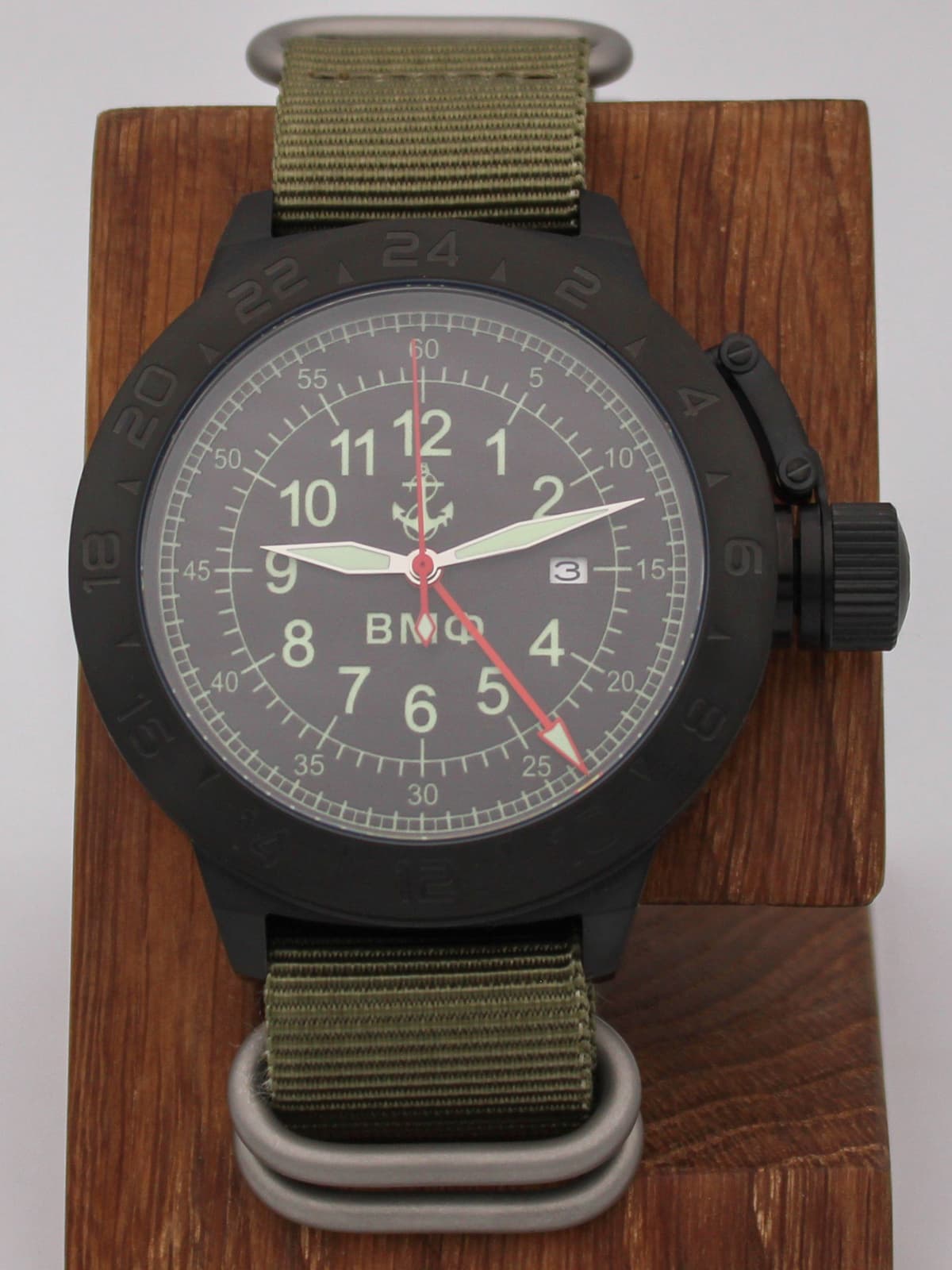 Часы ВМФ механические с автоподзаводом (Seiko NH34A) 152.321.21