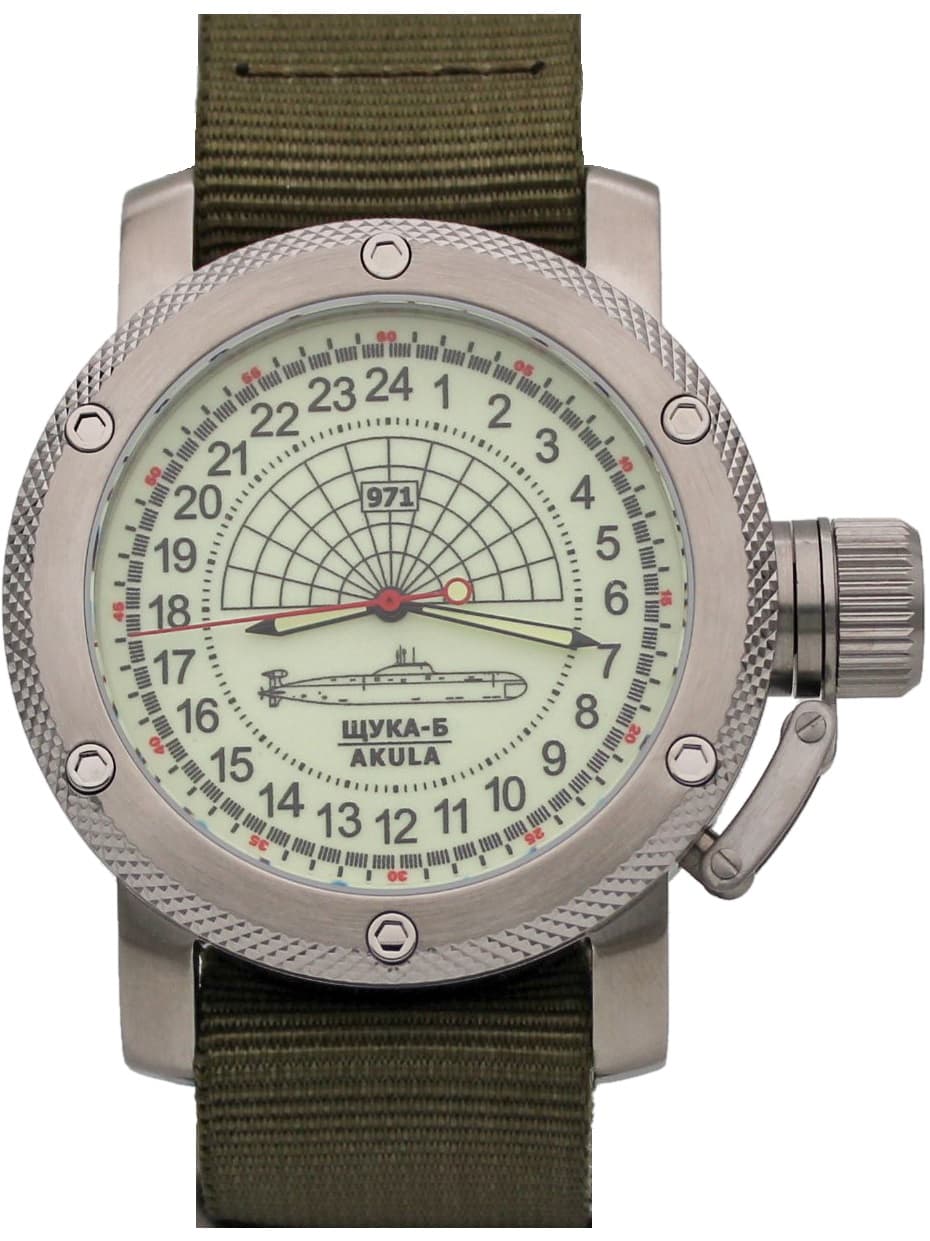 Часы 971 Щука-Б (Акула), механизм Восток 2415.01