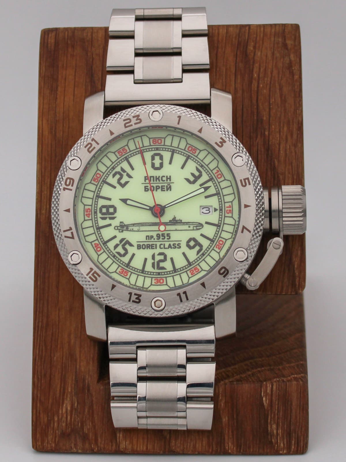 Часы РПКСН 955 Борей (Borei class) кварцевые (Ronda 515.24H) Q47.190.2