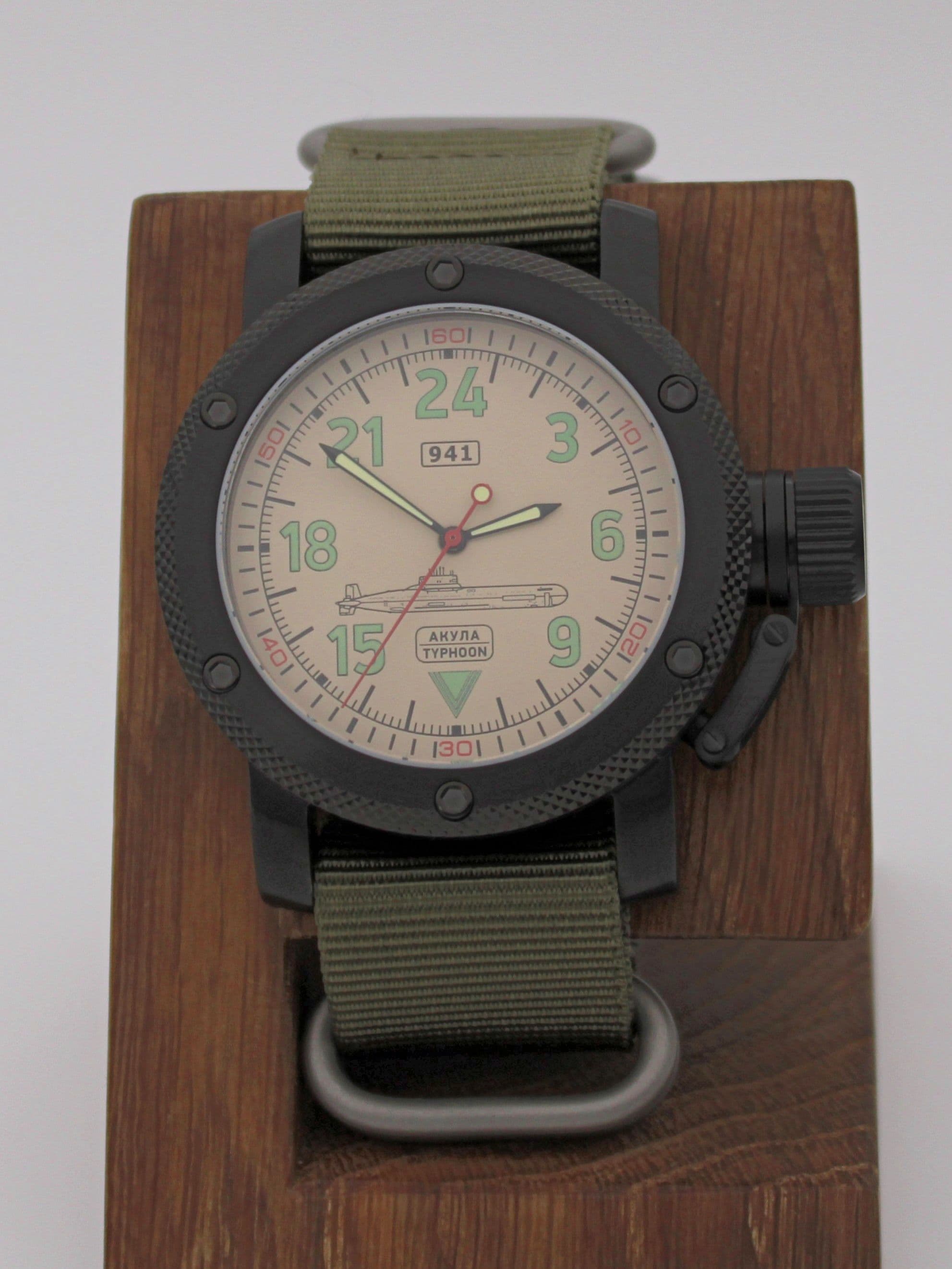 Часы 941 / Акула (Typhoon) механические с автоподзаводом (Восток 2431) 101.052.21