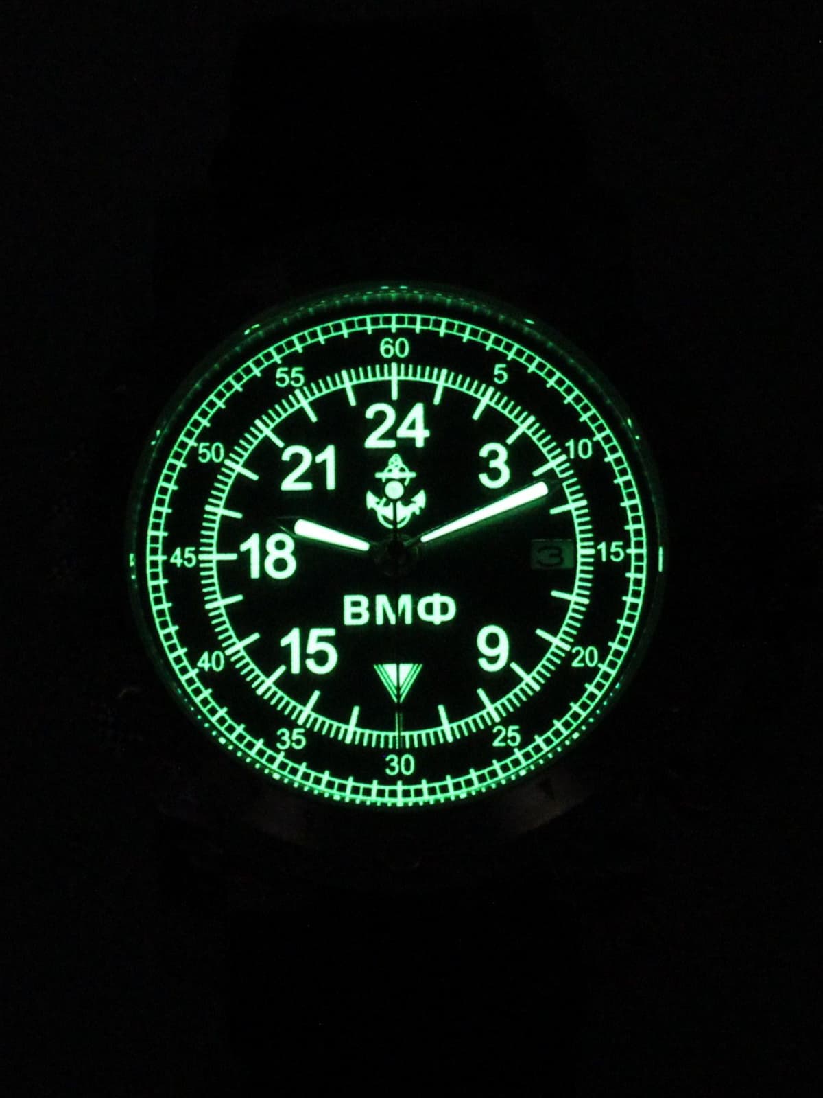 Часы ВМФ кварцевые (Ronda 515.24H) Q47.060.01