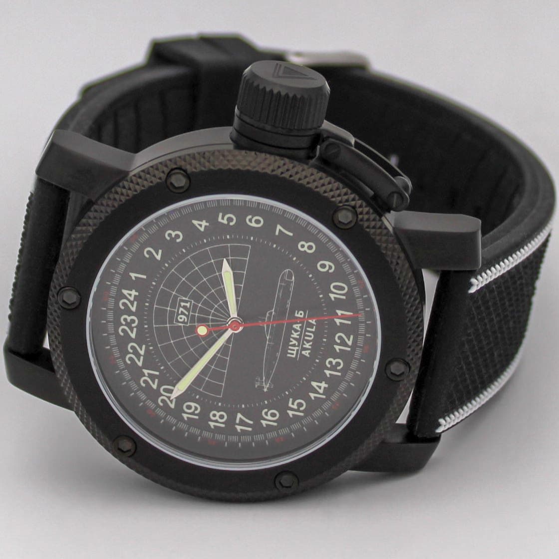 Часы 971 Щука-Б (Акула), механизм Восток 2415.01