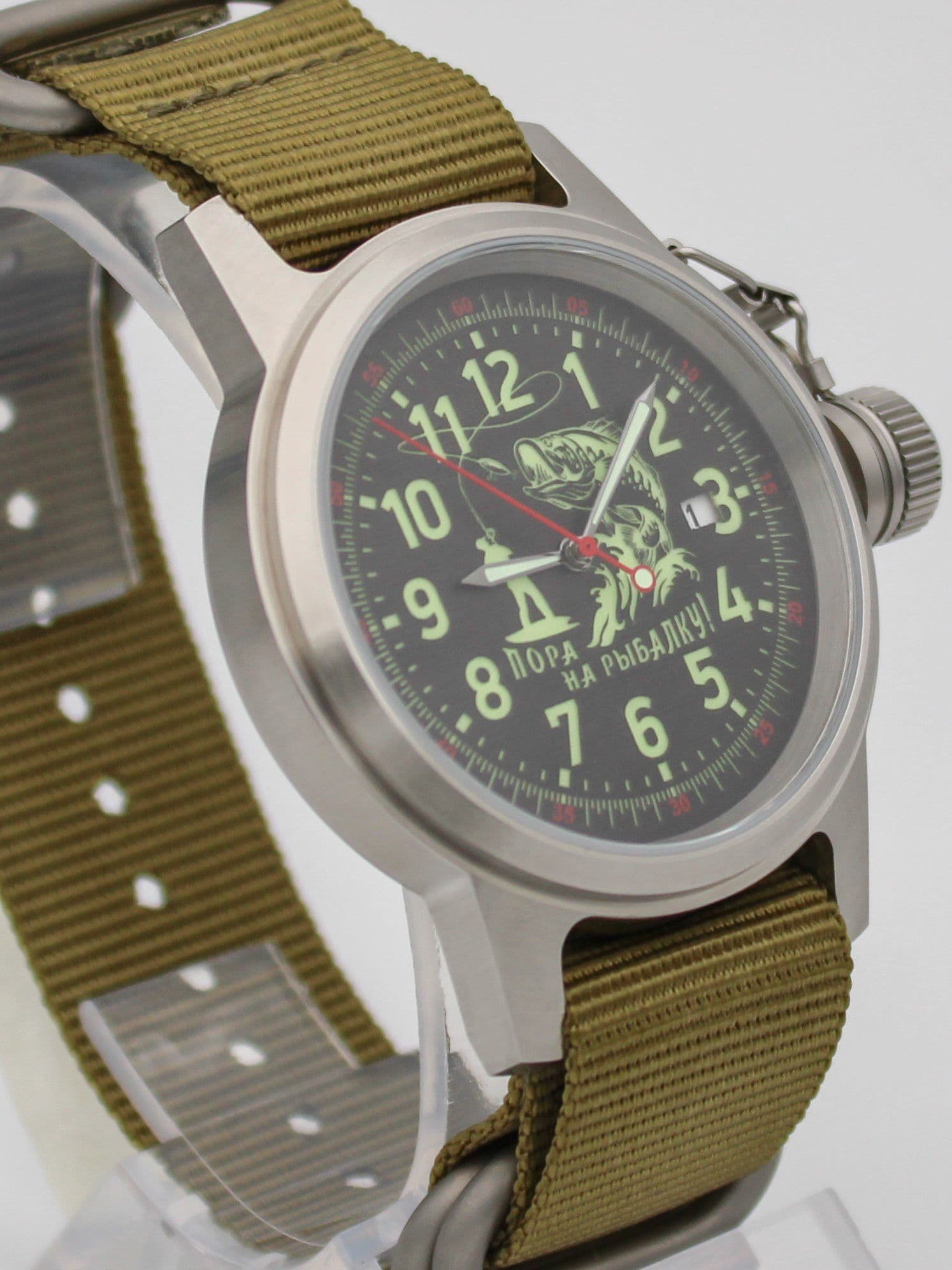 Часы "Пора на рыбалку!" механические с автоподзаводом (Seiko NH35A) 45.176.21