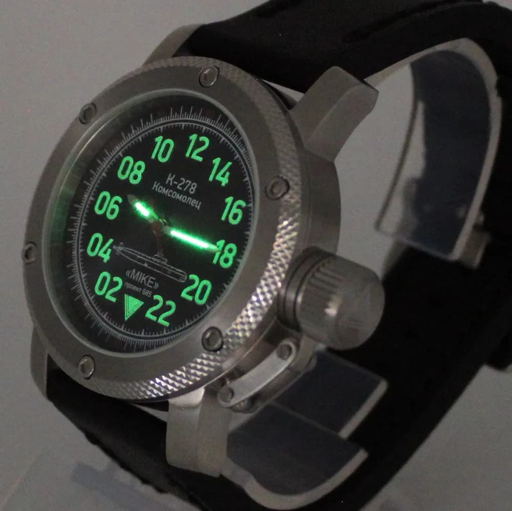 Часы К-278 / Комсомолец (Mike) механические 044.01механизм Ракета 2623