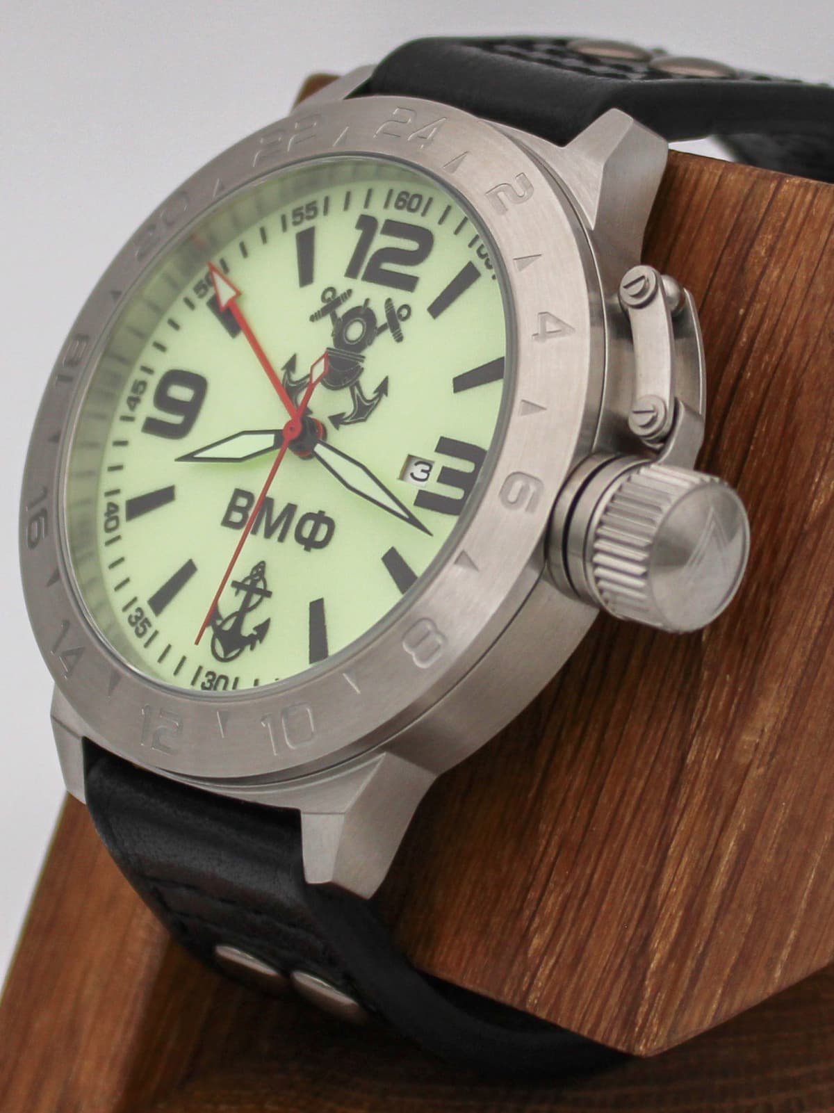 Часы ВМФ механические с автоподзаводом (Seiko NH34A) 52.025.01