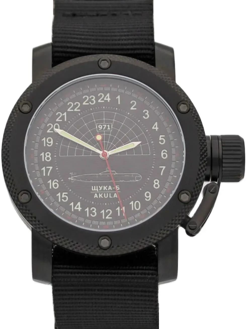 Часы 971 Щука-Б (Акула), механизм Восток 2415.01