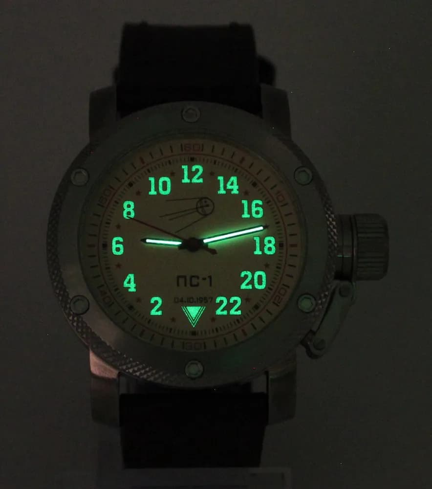 Часы "Простейший Спутник-1" 1122.02 механические с автоподзаводом (сапфировое стекло), механизм Восток 2431