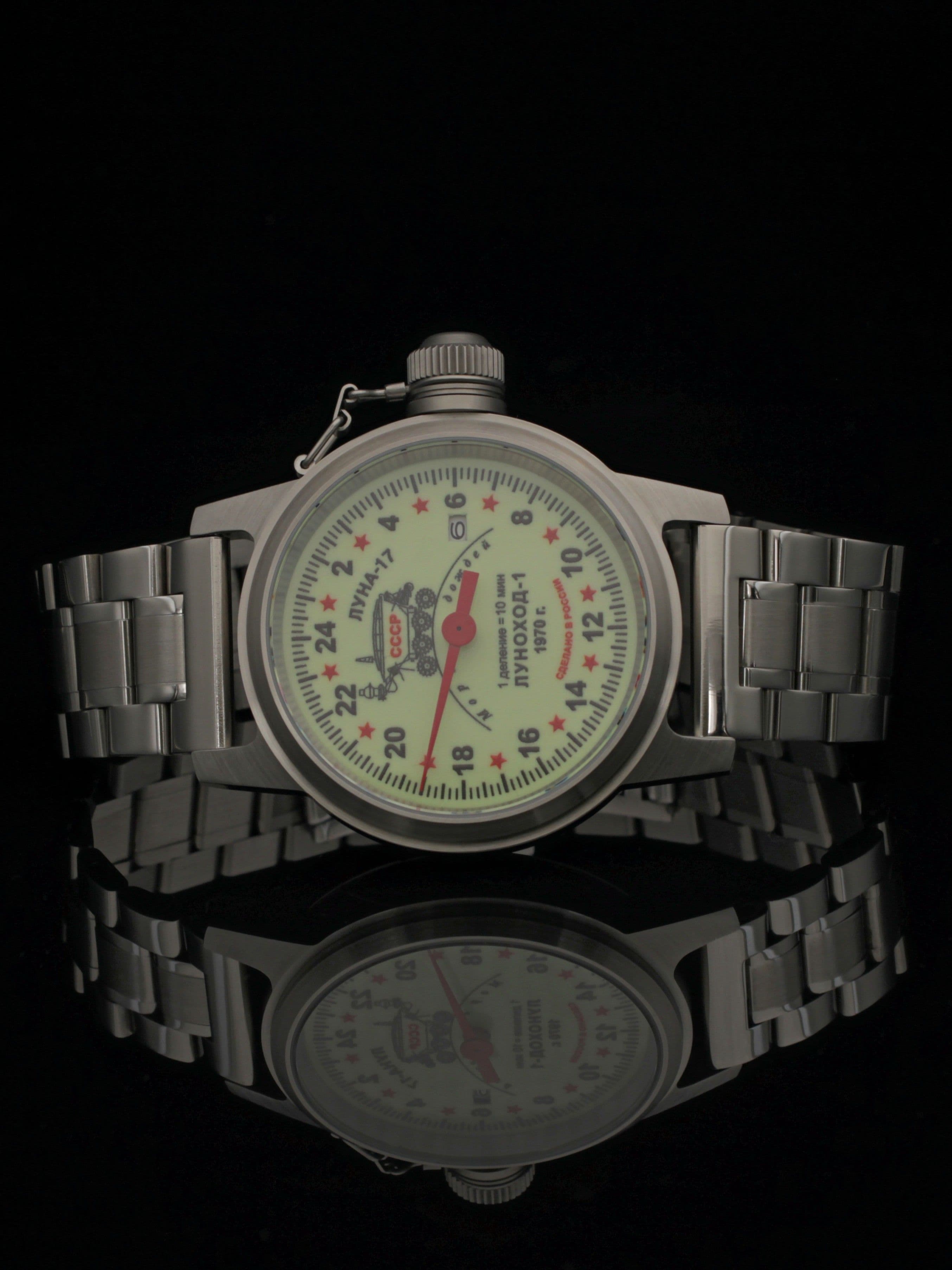 Часы "Луноход-1" однострелочные механические с автоподзаводом (Seiko NH34A) 45.400.2