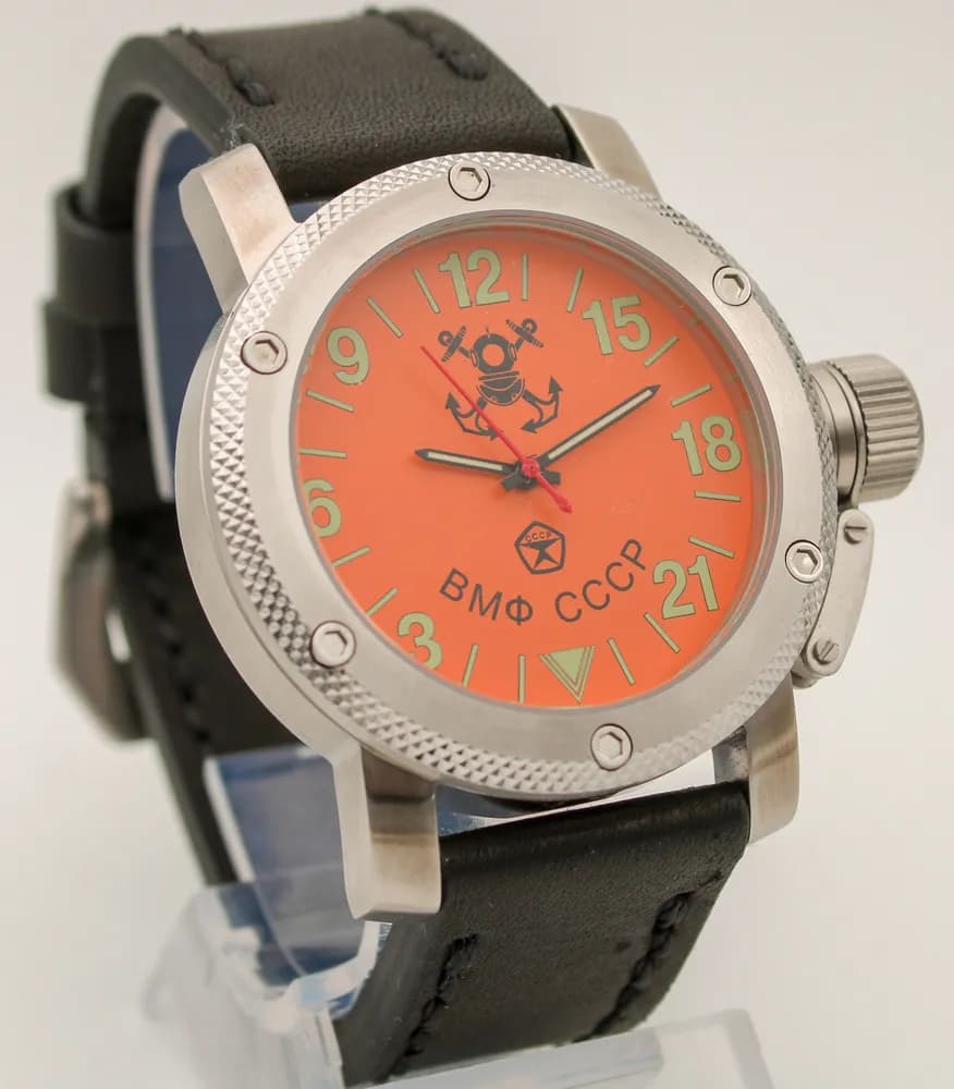 Часы наручные  ВМФ СССР  023.01  механические, механизм Ракета 2623Н