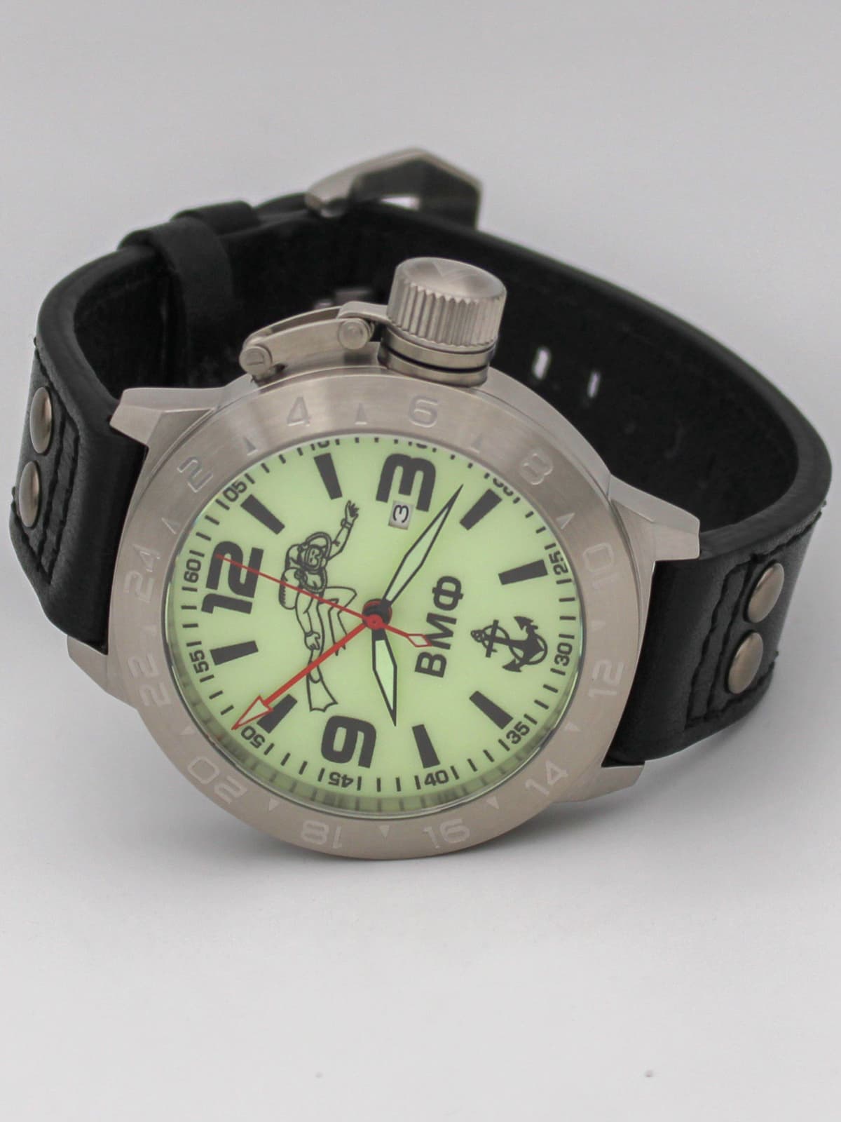 Часы ВМФ Боевой пловец механические с автоподзаводом (Seiko NH34A) 52.027.01