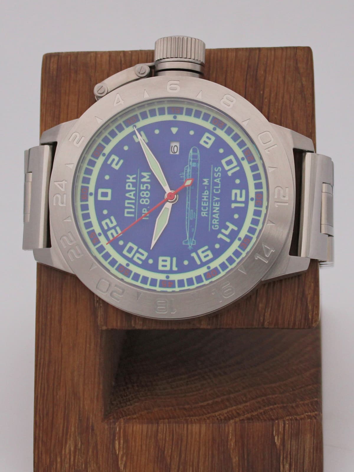 Часы ПЛАРК 885М Ясень-М (Graney class) механические с автоподзаводом (Seiko NH34A) 52.195.2