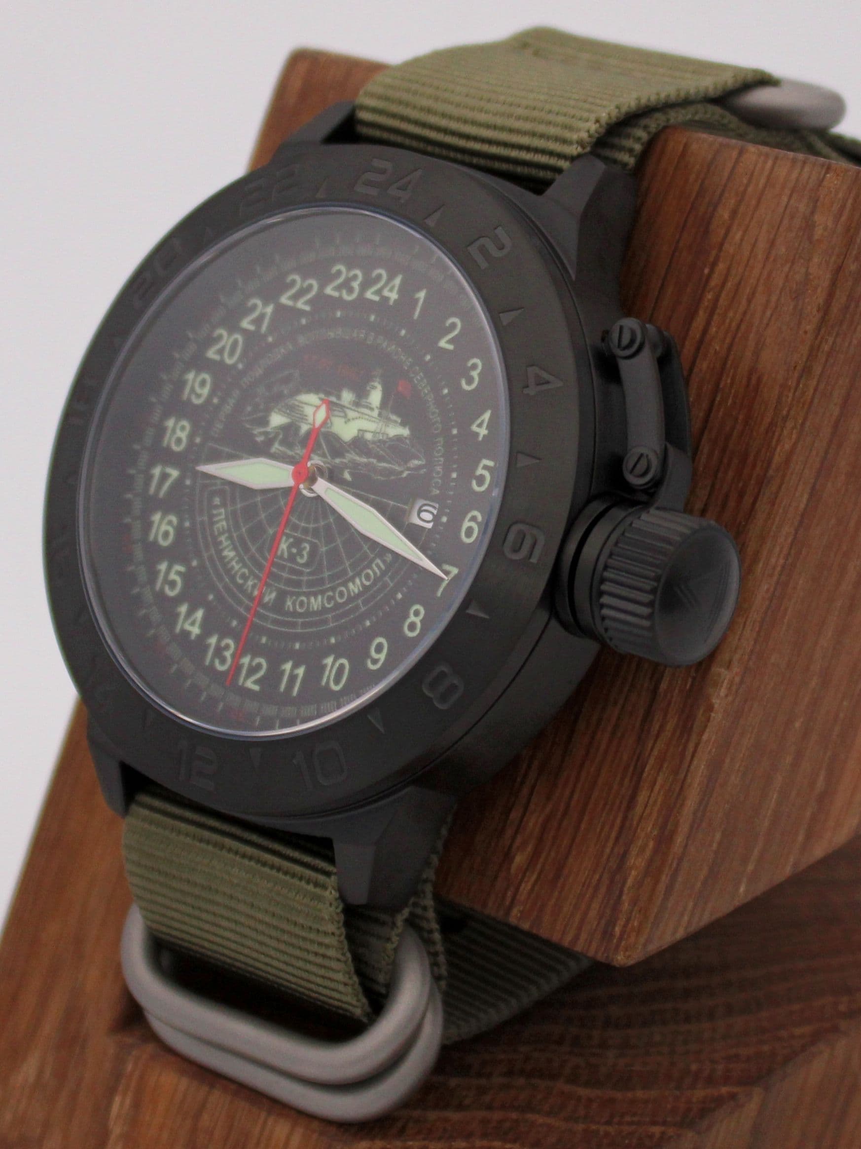 Часы К-3 "Ленинский комсомол" механические с автоподзаводом (Seiko NH34A) 152.152.21