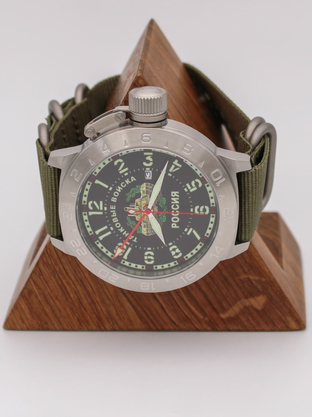 Часы Танковые войска механические с автоподзаводом (Seiko NH34A) 52.209.21